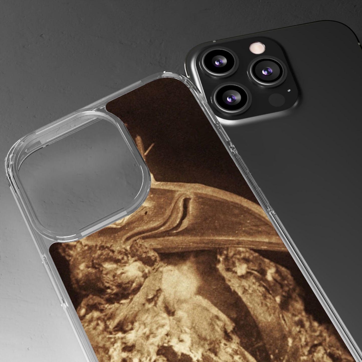 Yei Vintage Bird Design Clear Phone Case, Artistic Phone Accessories, Unique Gift for Nature Lovers, Eco-Friendly Tech Case, Stylish Protection