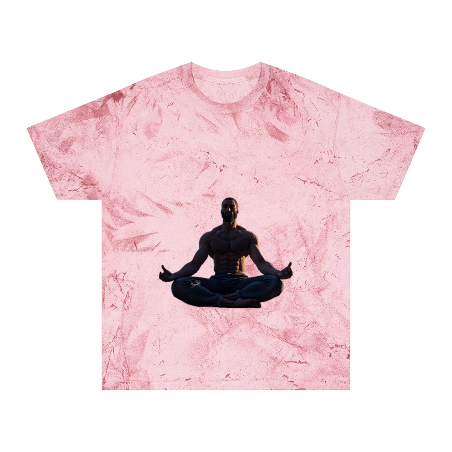 GIGA Color Blast Meditation T-Shirt | Unisex Vibe, Unique Gift for Yoga Lovers, Inspirational Wear, Gigachad Design, Casual Fashion