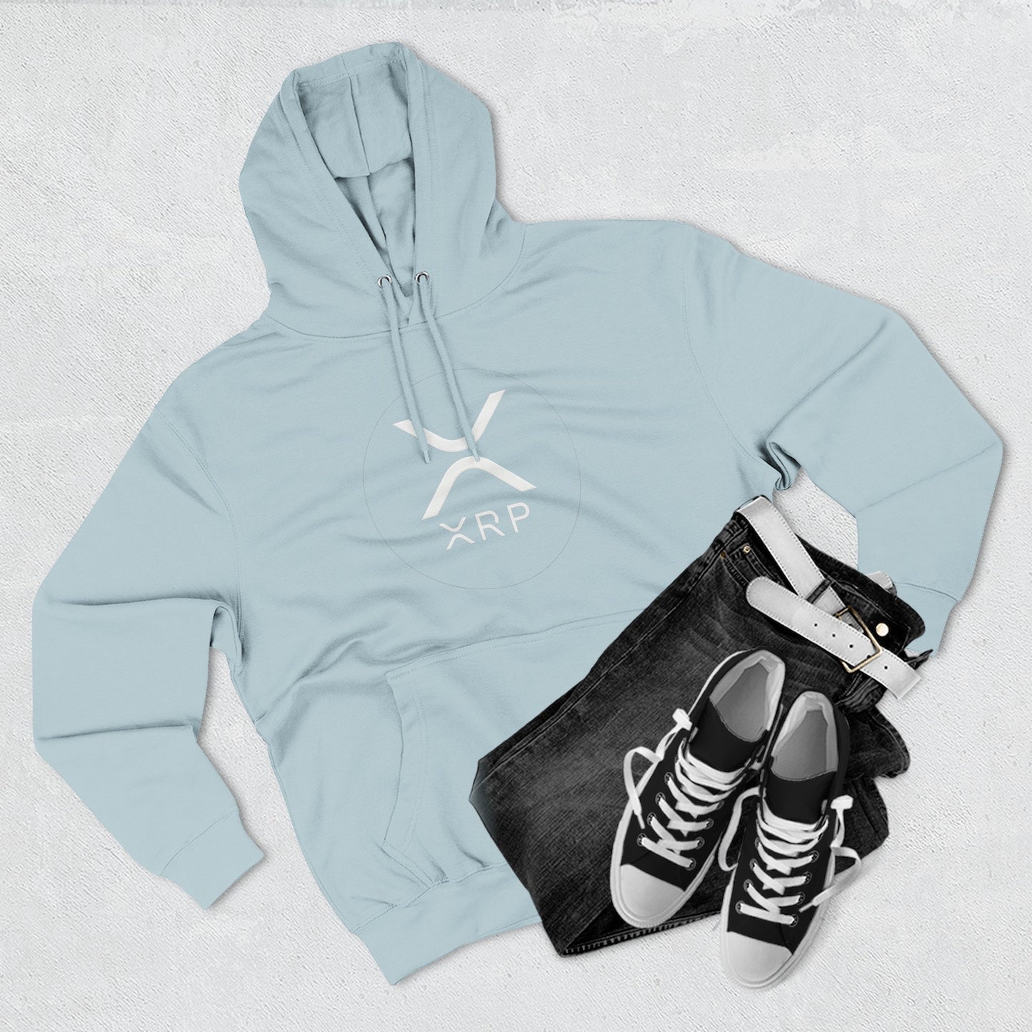 XRP Cozy Three-Panel Fleece Hoodie for Relaxed Casual Style, Perfect for Lounging, Gifting, Everyday Wear, and Cozy Nights