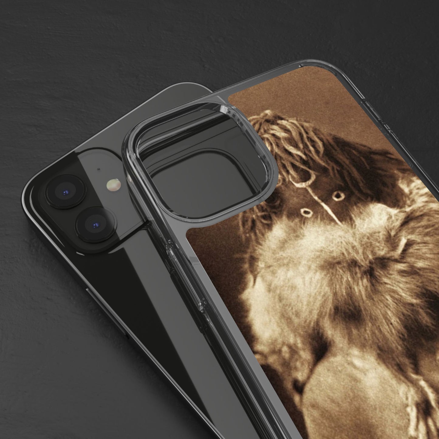 Yei Vintage Art Phone Case, Clear Case, Unique Gift for Art Lovers, Bohemian Style, Customizable Phone Cover, Trendy Accessories