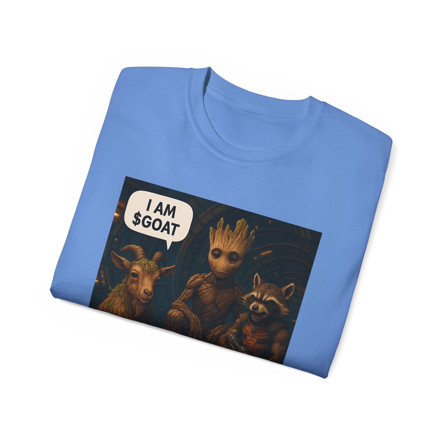Goat Graphic Tee for Fans of Humor, Perfect Gift for Birthdays, Casual Wear, Geeky Apparel, I AM GOAT Theme