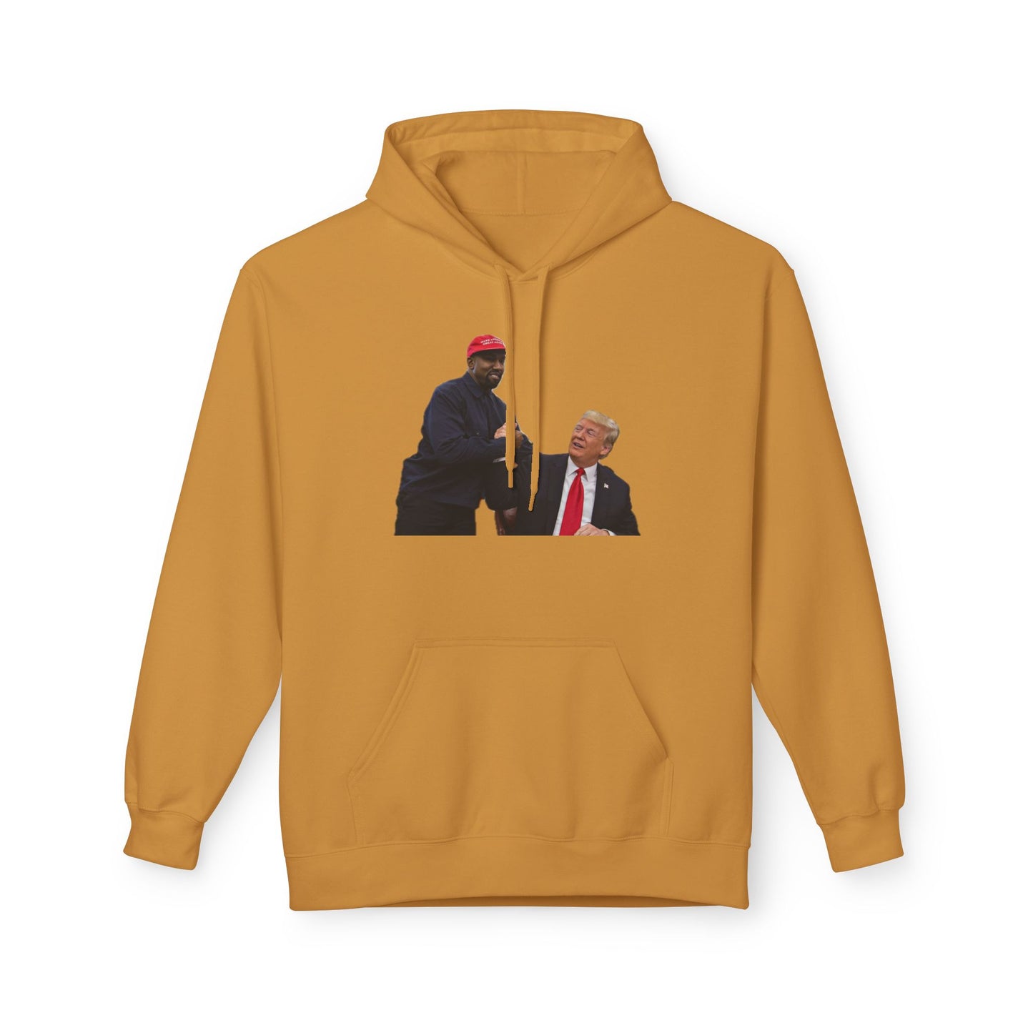 Ye & DJT Funny Political Fleece Hoodie, Unisex Softstyle Hoodie, Gift for Political Humor, Casual Wear, Election Day Apparel, Meme Clothing