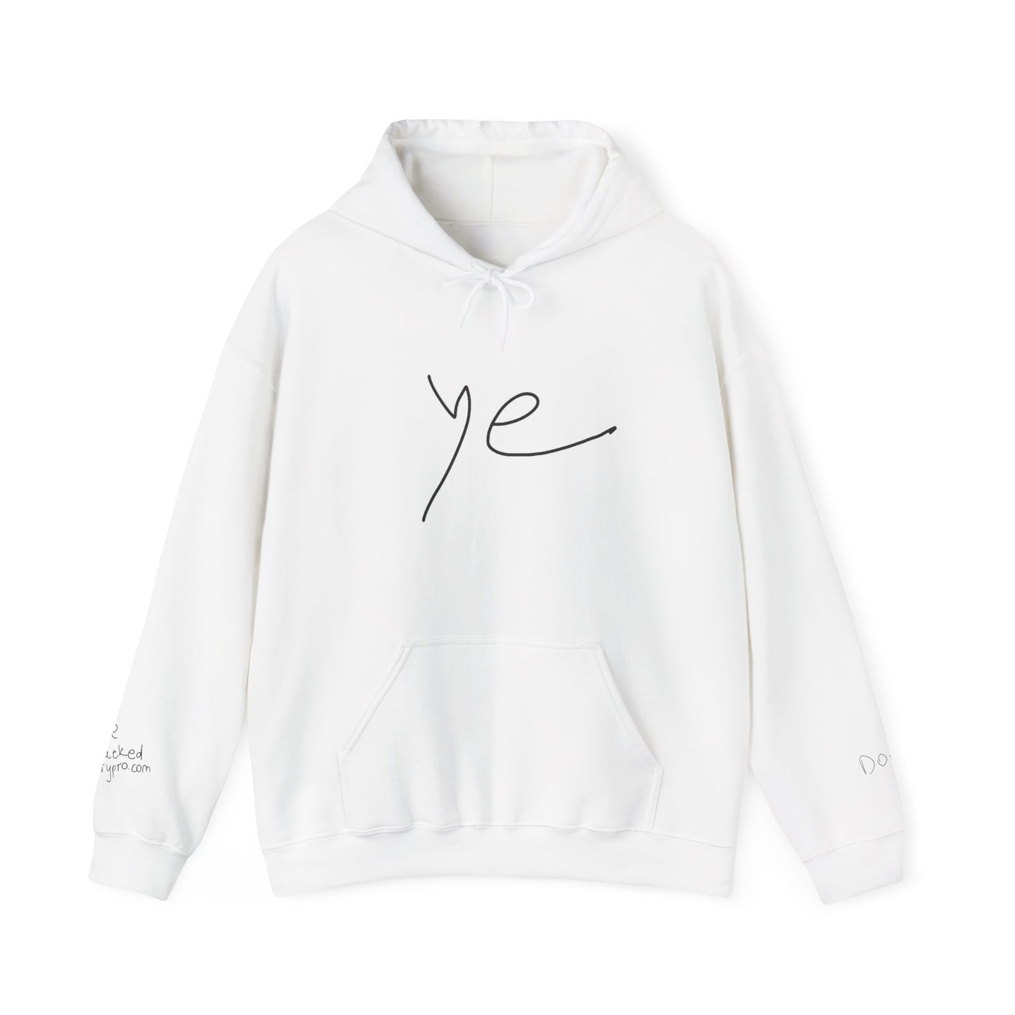 Ye 7BN Minimalist Unisex Hooded Sweatshirt, Casual Streetwear, Gift for Fans, Cozy Layering, Everyday Style, Unique Graphic Hoodie