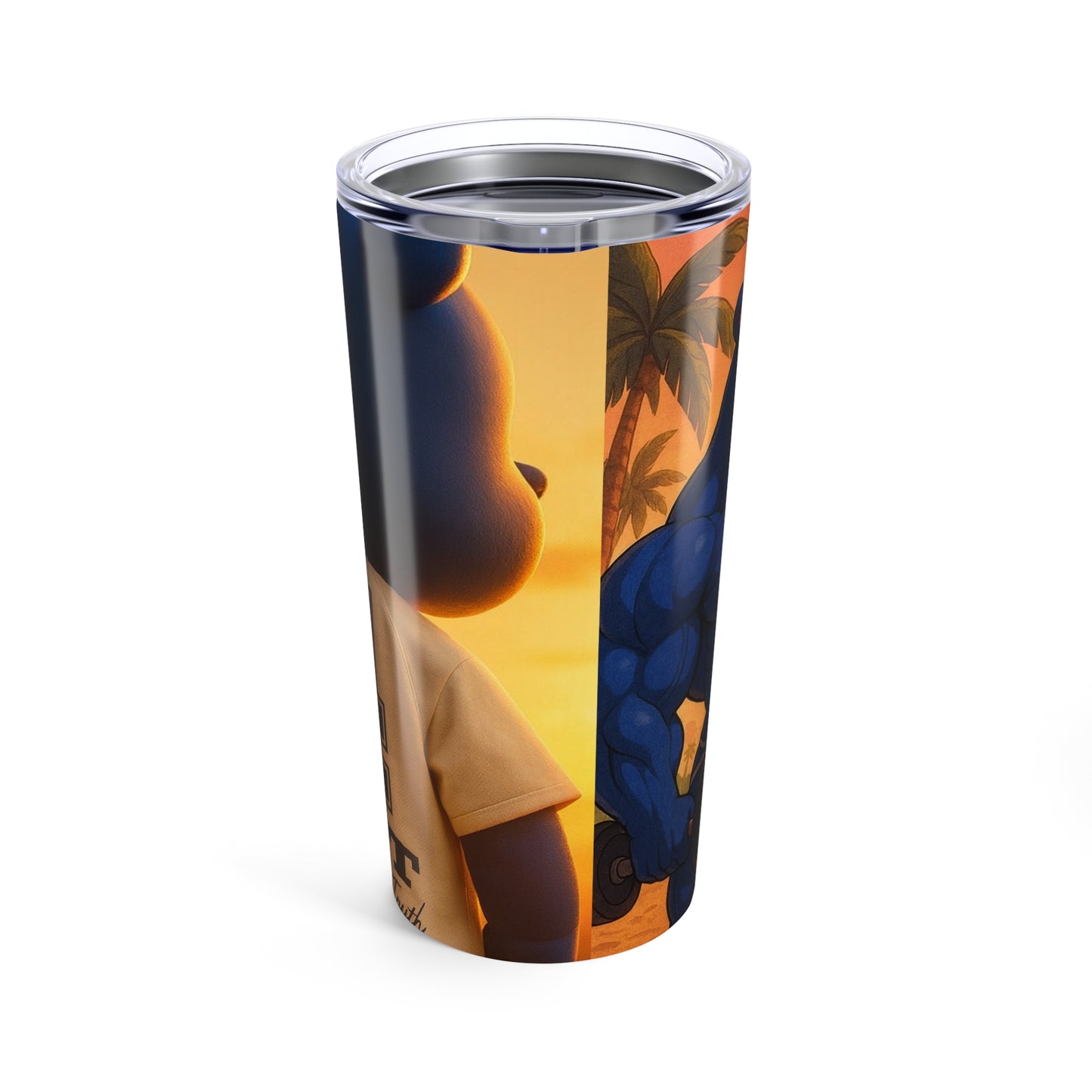 4NBT Sunset Glow 20oz Tumbler, Insulated Travel Mug, Beach Vibes Drinkware, Gifts for Outdoors Lovers, Personalized Coffee Cup