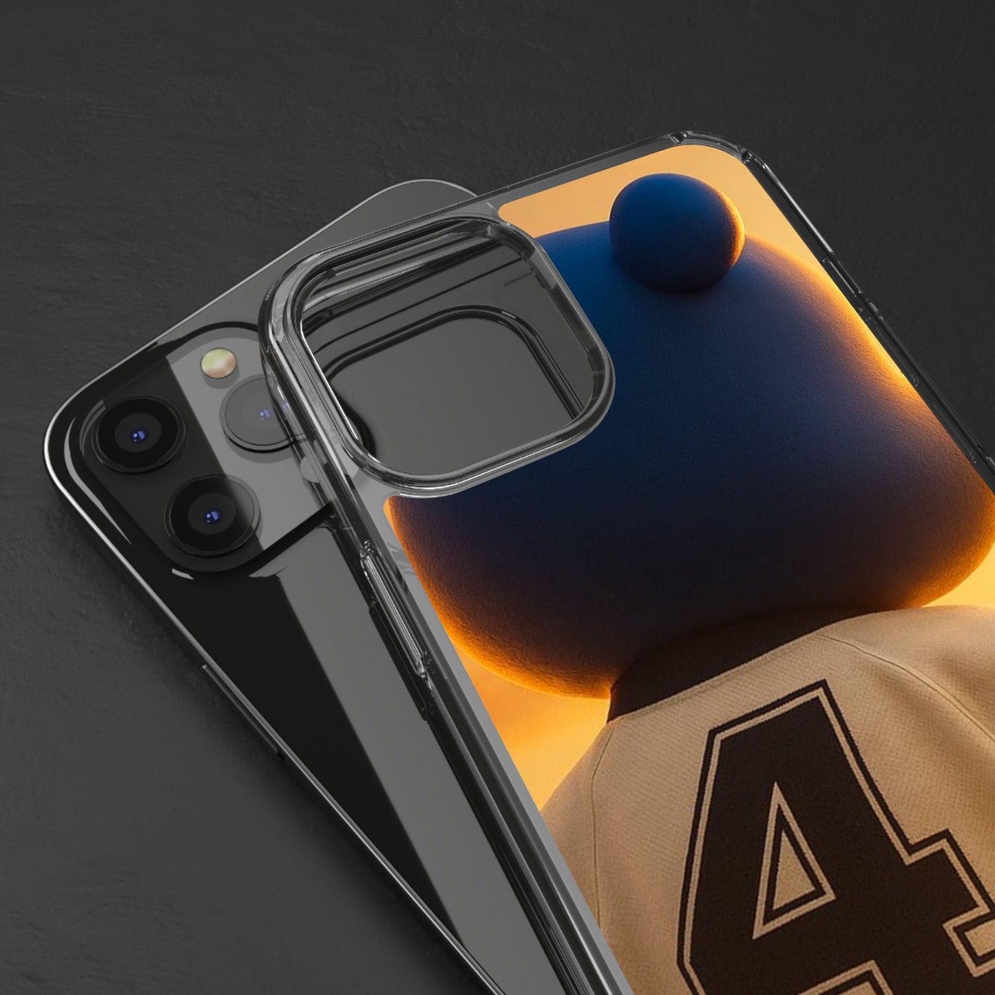 4NBT Trillion Bear Clear Phone Case, Aesthetic Phone Cover, Unique Gift for Animal Lovers, Stylish iPhone Accessory, Perfect for Birthdays
