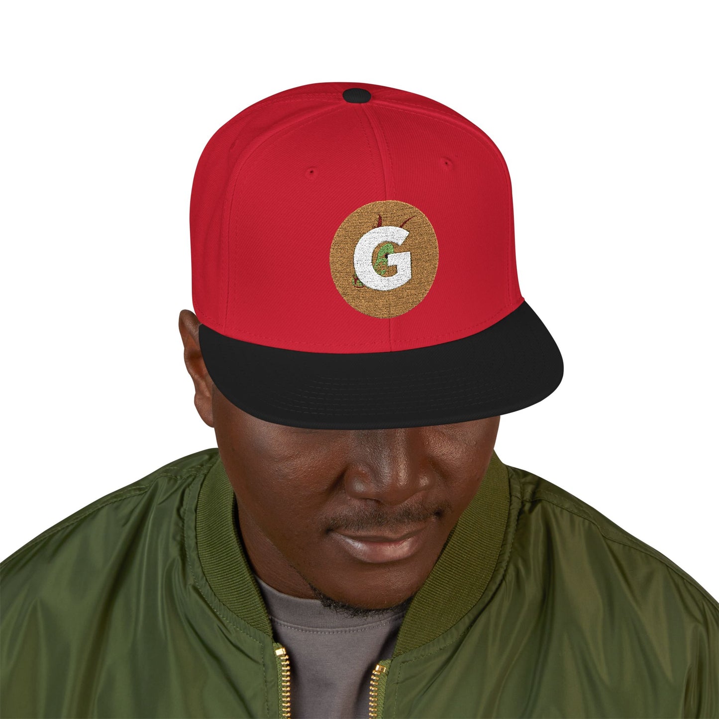 Custom Goat Embroidered Snapback Cap, Trendy Hat, Streetwear Accessory, Gift for Him, Casual Headwear, Sports Cap, Logo Hat