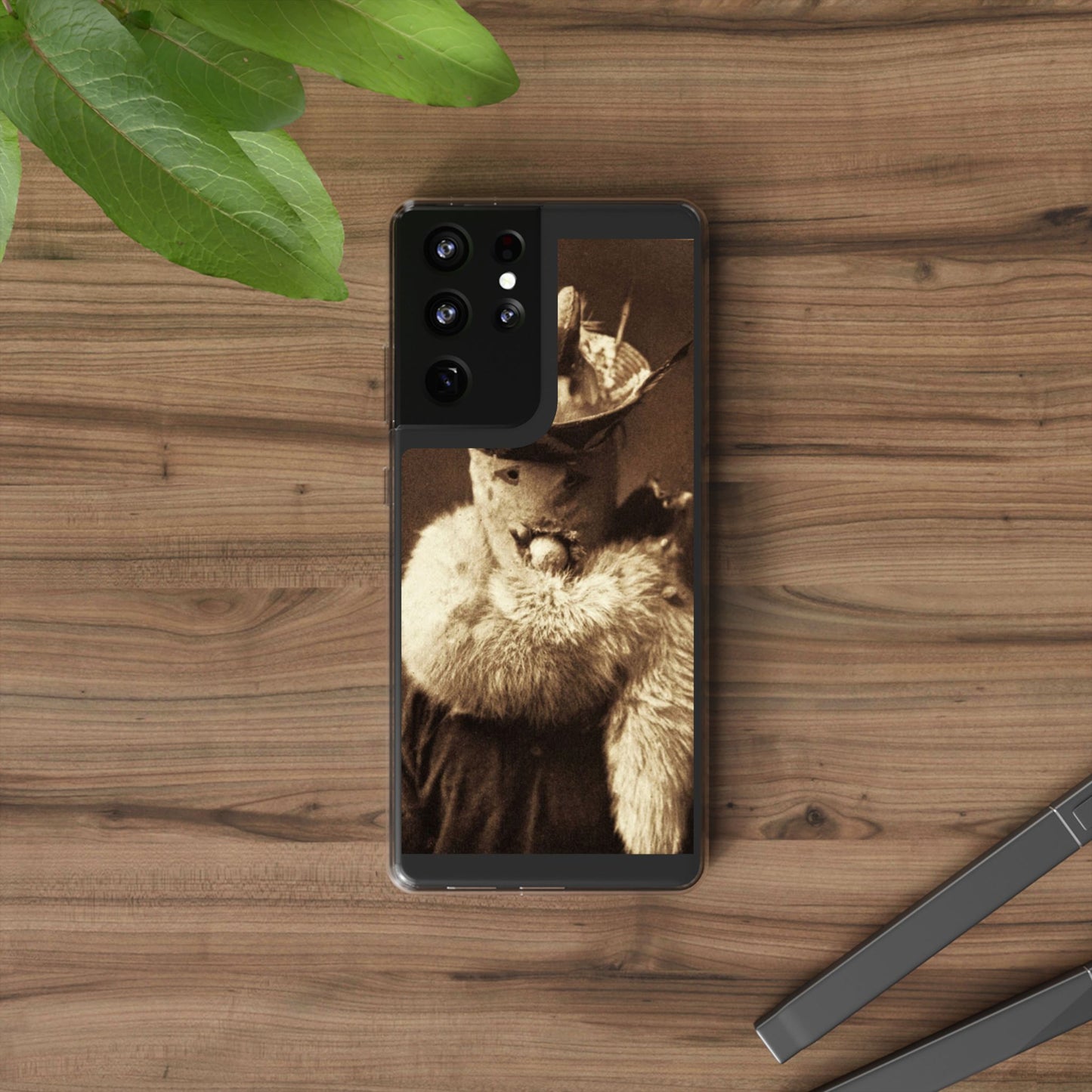 Yei Vintage Cat Photography Phone Case, Clear Cases, Unique Gift for Cat Lovers, Phone Accessory, Stylish Tech Gear, Animal Art