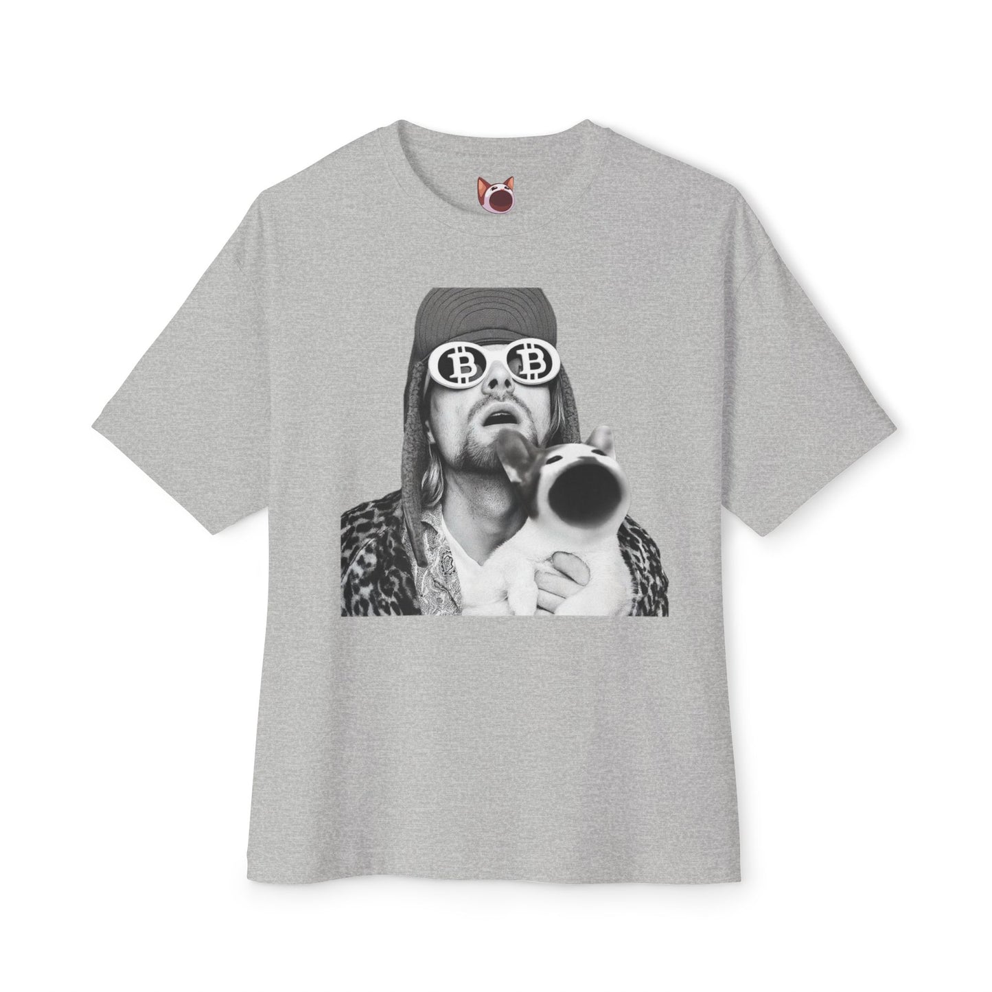 POPCAT Graphic Tee, Relaxed Fashion Top, Unique Gift for Cat Lovers, Funny Statement Shirt, Ideal for Gift Giving