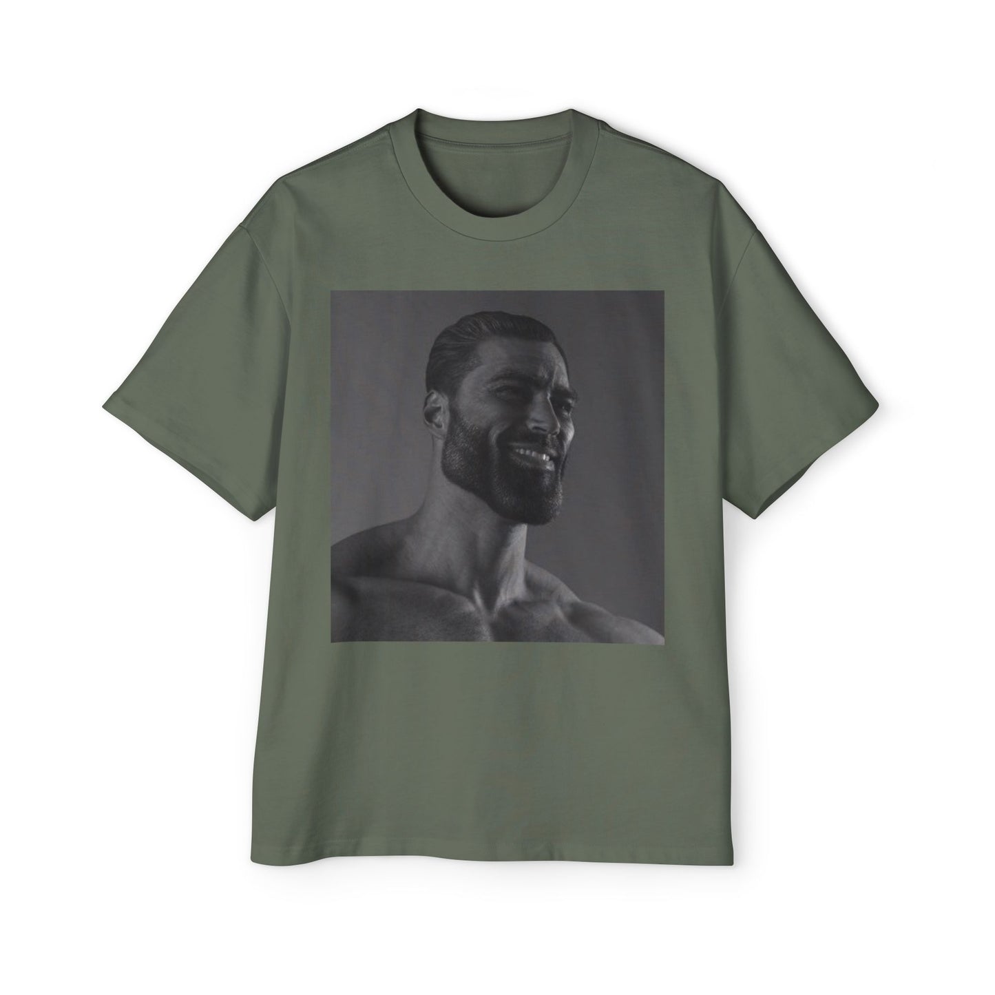 GIGA Men's Heavy Oversized Tee | Casual Streetwear Shirt, Graphic Tee, Gift for Him, Unisex Style, Trendy Apparel