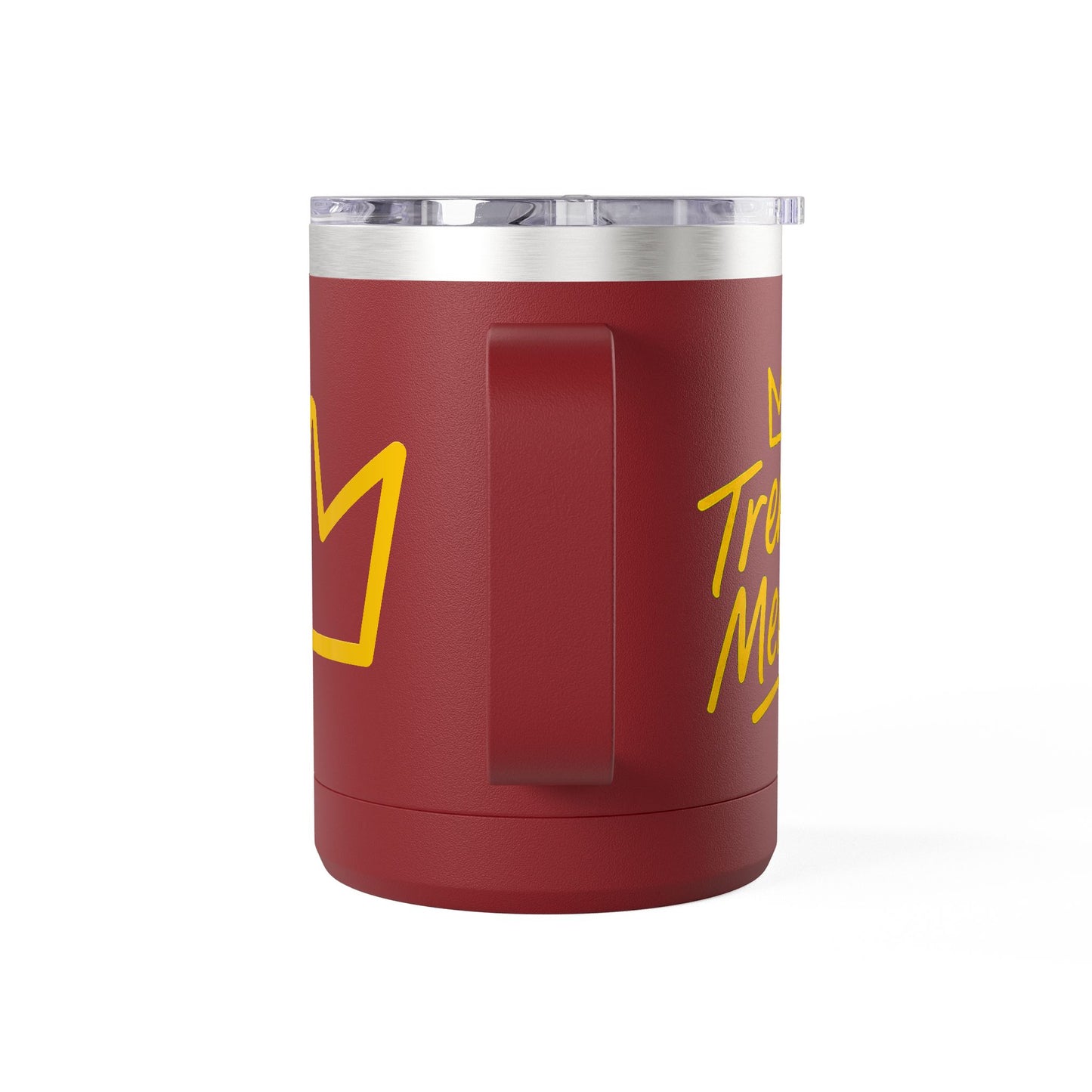Trench Merch Crown Coffee Mug Tumbler, Perfect for Beach Lovers, Gifts for Friends, Summer Getaways, Adventure Travel, Crown Design