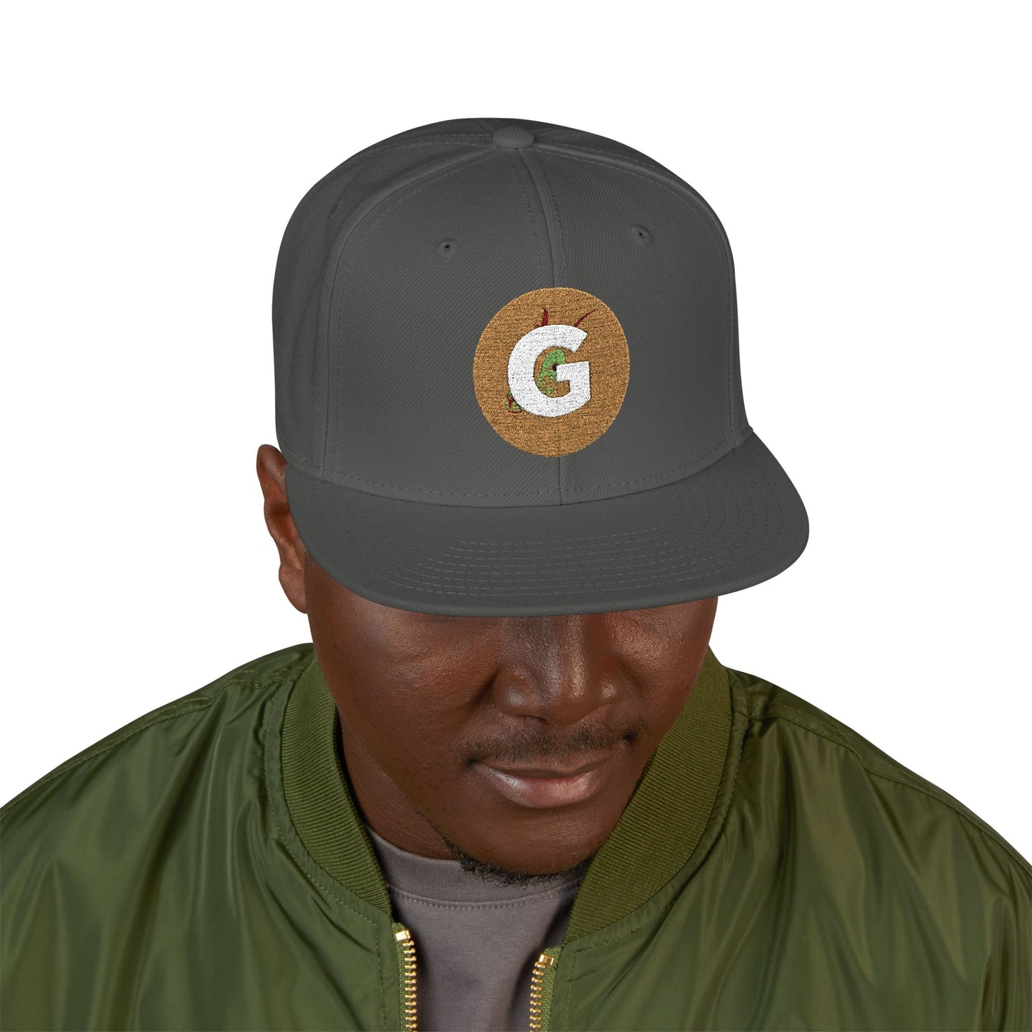 Custom Goat Embroidered Snapback Cap, Trendy Hat, Streetwear Accessory, Gift for Him, Casual Headwear, Sports Cap, Logo Hat