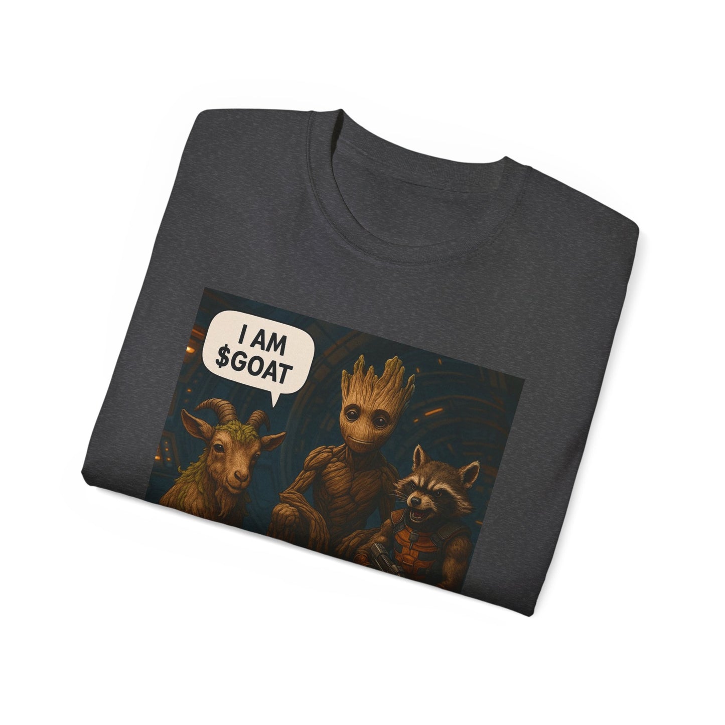 Goat Graphic Tee for Fans of Humor, Perfect Gift for Birthdays, Casual Wear, Geeky Apparel, I AM GOAT Theme