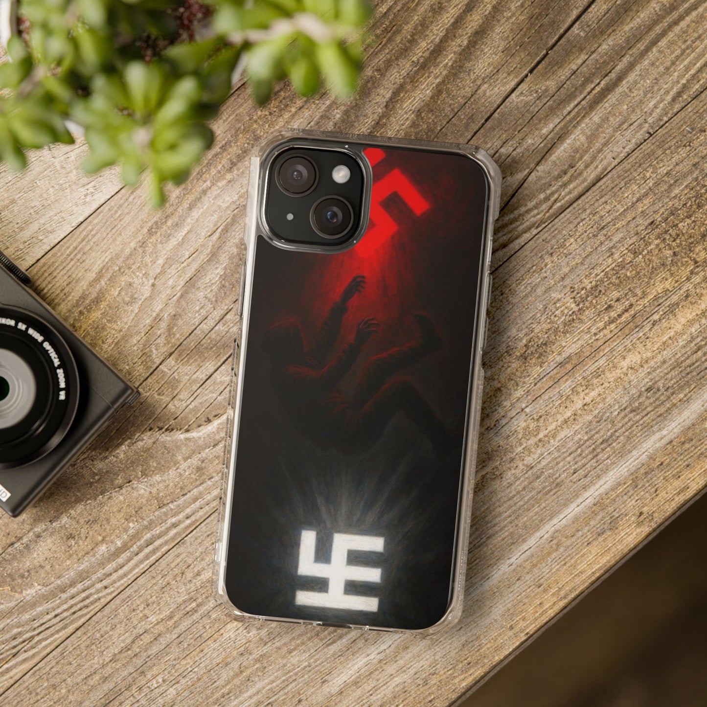 Swasticoin Dynamic Magnetic Phone Case, Unique Design, Rugged Protection, Smartphone Accessories, Personalized Gifts, Tech Enthusiasts