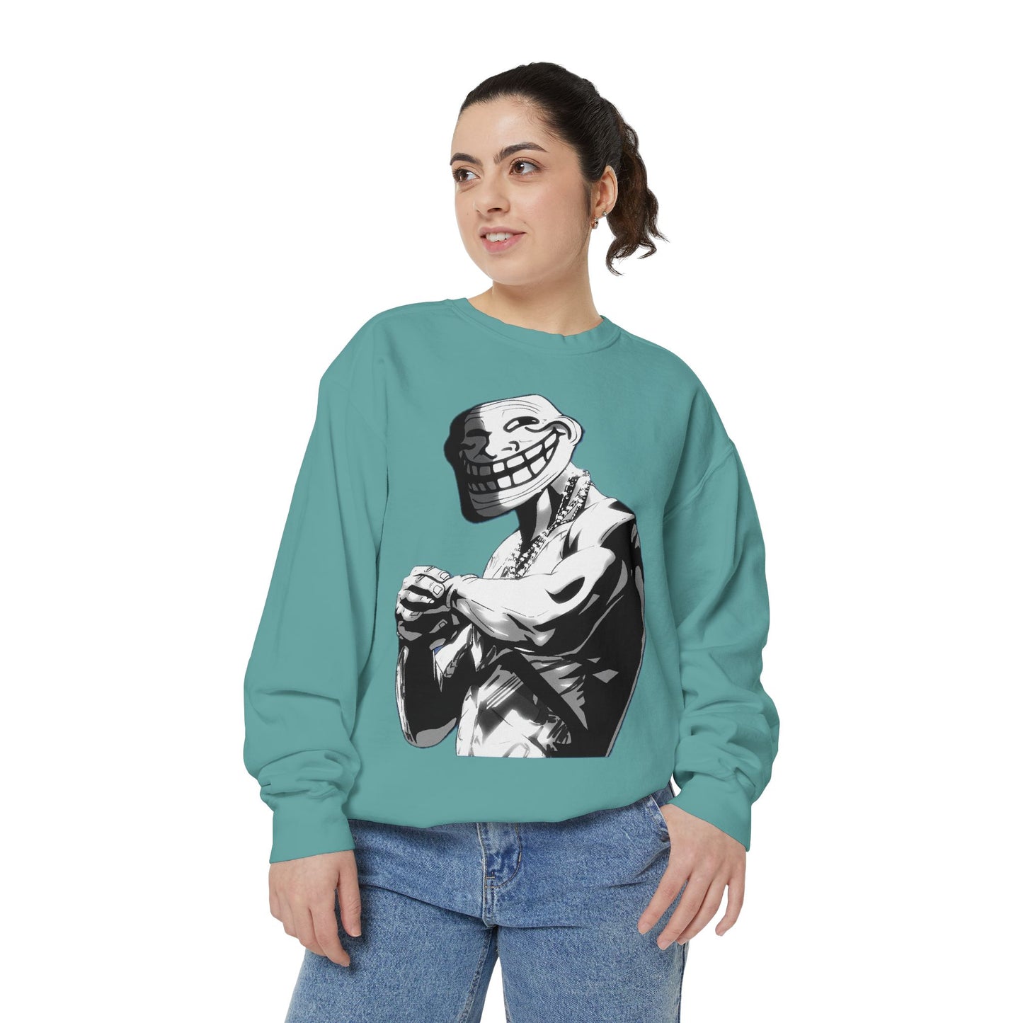 TROLL Stylish Unisex Sweatshirt with Playful Graphic, Trendy Streetwear, Cozy and Casual, Perfect Gift for Any Occasion, Unique Art Design