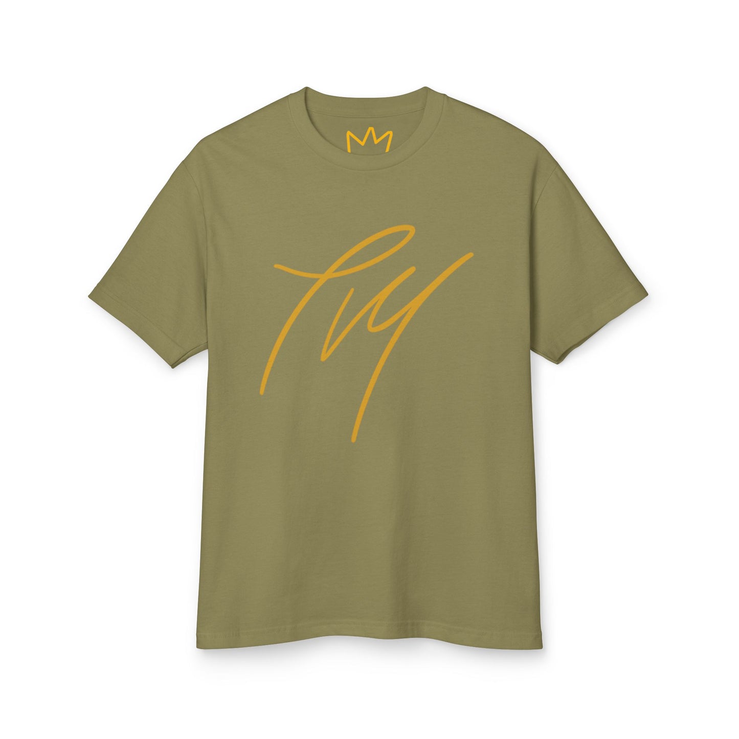 Trench Merch Crown Logo Unisex Heavyweight Cotton Tee, Casual Streetwear Shirt, Gift for Him/Her, Summer Style, Vibrant Graphics Tee