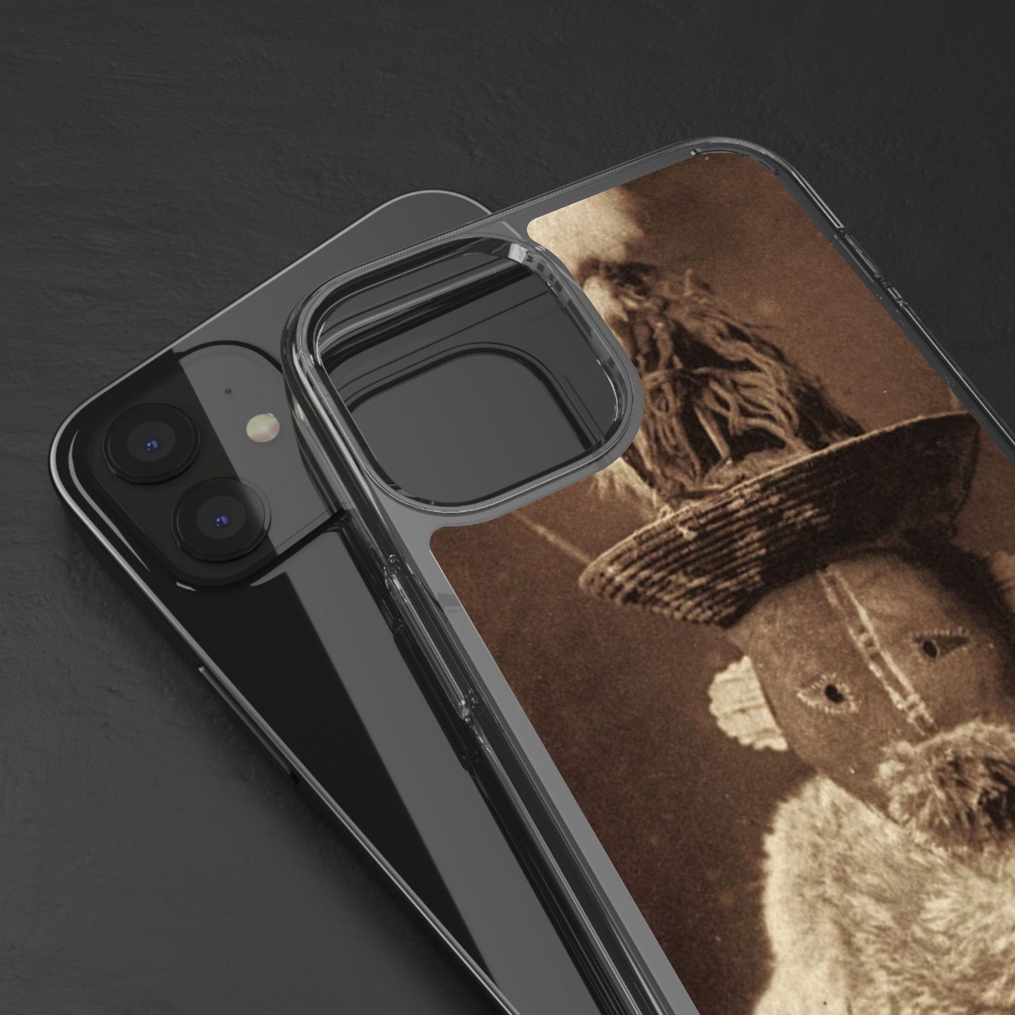 Yei Vintage Ethnic Clear Phone Case, Unique Phone Protector, Bohemian iPhone Case, Artistic Clear Cover, Cultural Phone Accessory