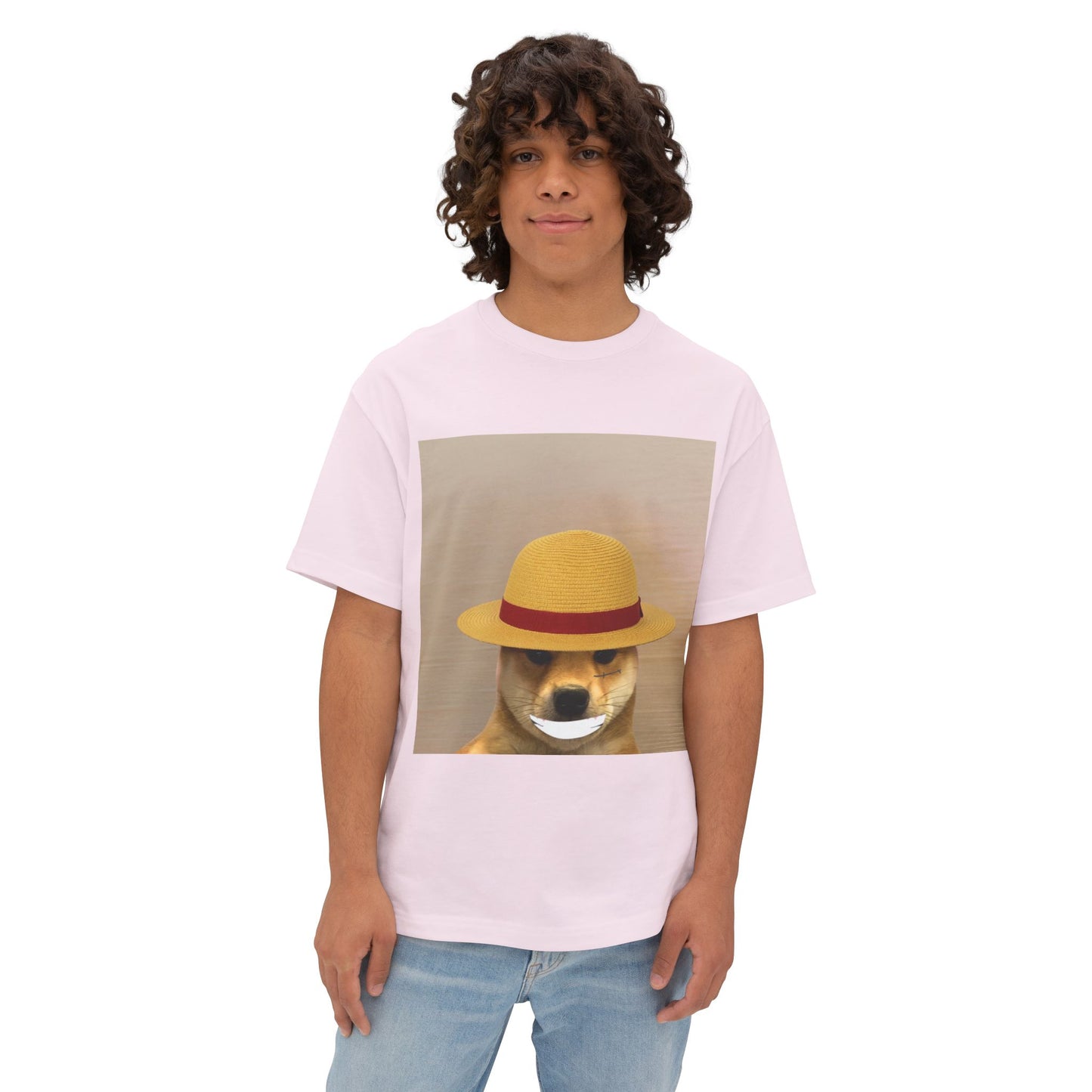 WIF One Piece Oversized Tee, Unisex Graphic Tee, Funny Dog Shirt, Casual Wear, Gift for Dog Lovers, Cute Animal Art