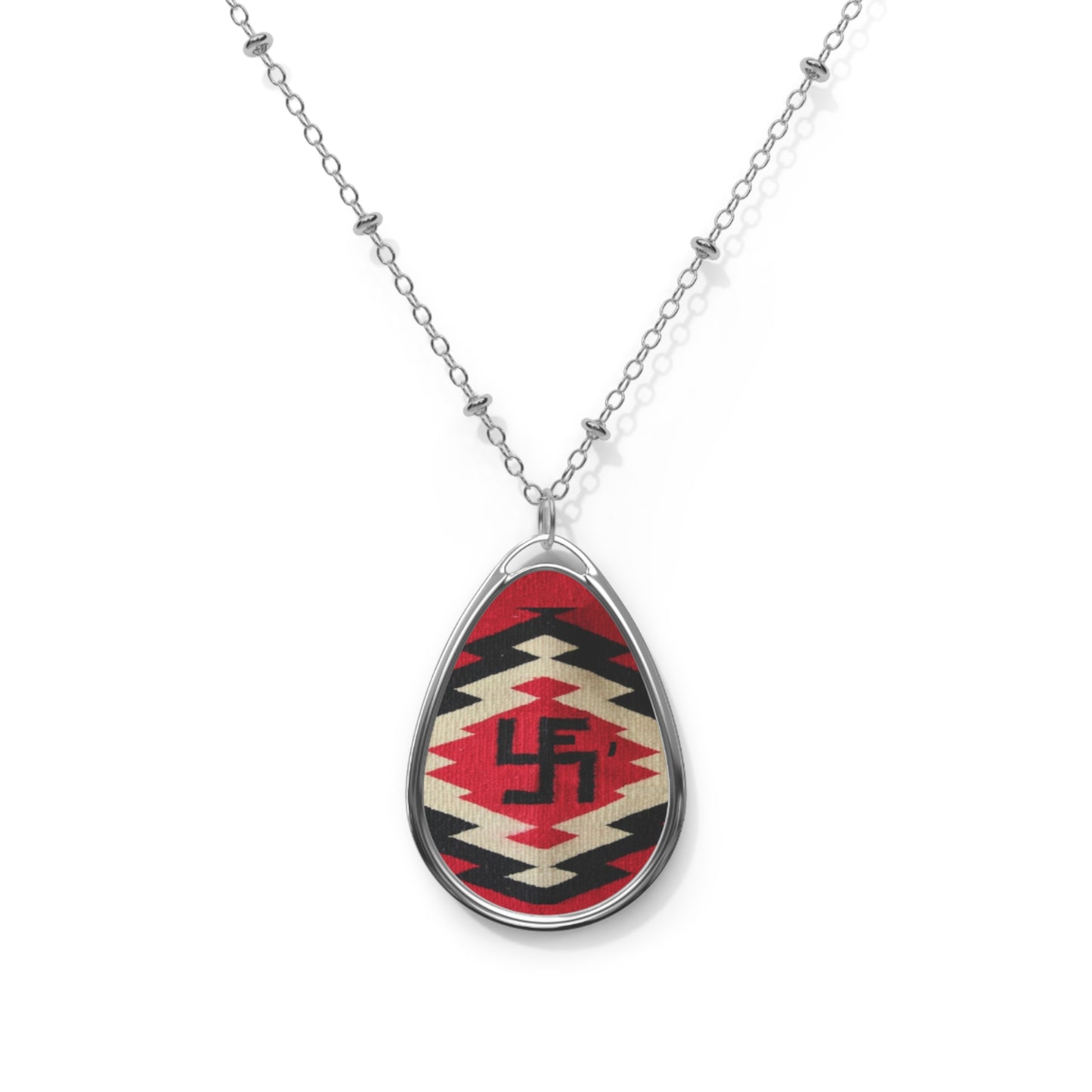 Ye-I The Whirling Log. Ethnic Oval Necklace, Bohemian Jewelry, Unique Gift, Festival Accessory, Personalized Style, Handmade Pendant