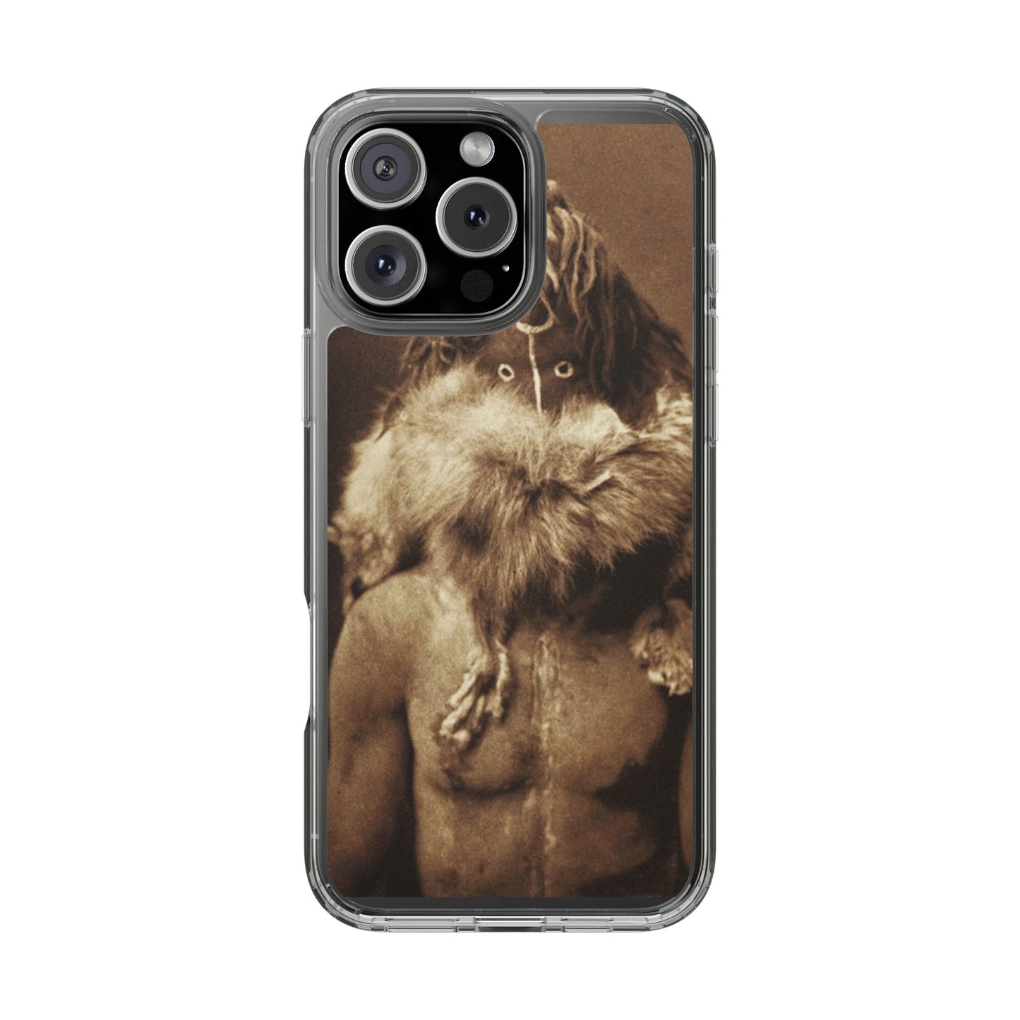 Yei Vintage Art Phone Case, Clear Case, Unique Gift for Art Lovers, Bohemian Style, Customizable Phone Cover, Trendy Accessories