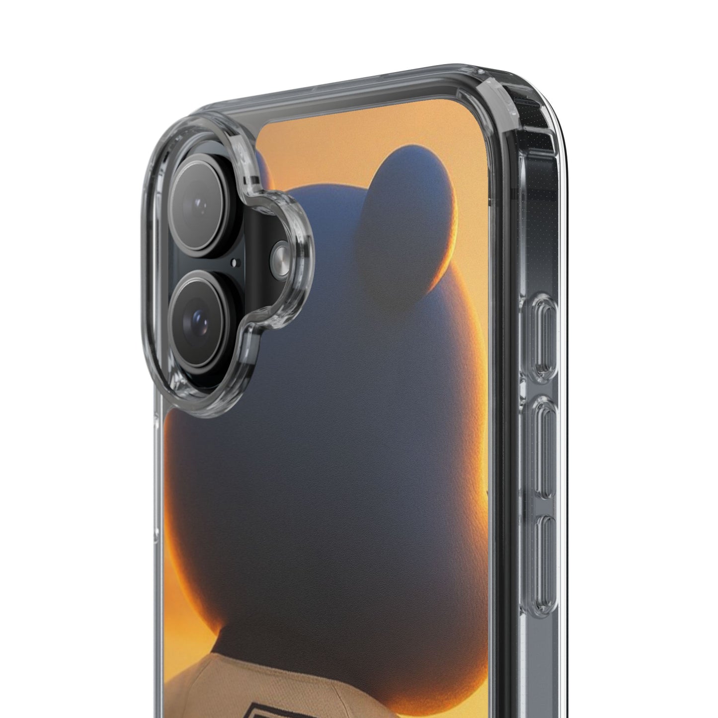 4NBT Trillion Bear Clear Phone Case, Aesthetic Phone Cover, Unique Gift for Animal Lovers, Stylish iPhone Accessory, Perfect for Birthdays
