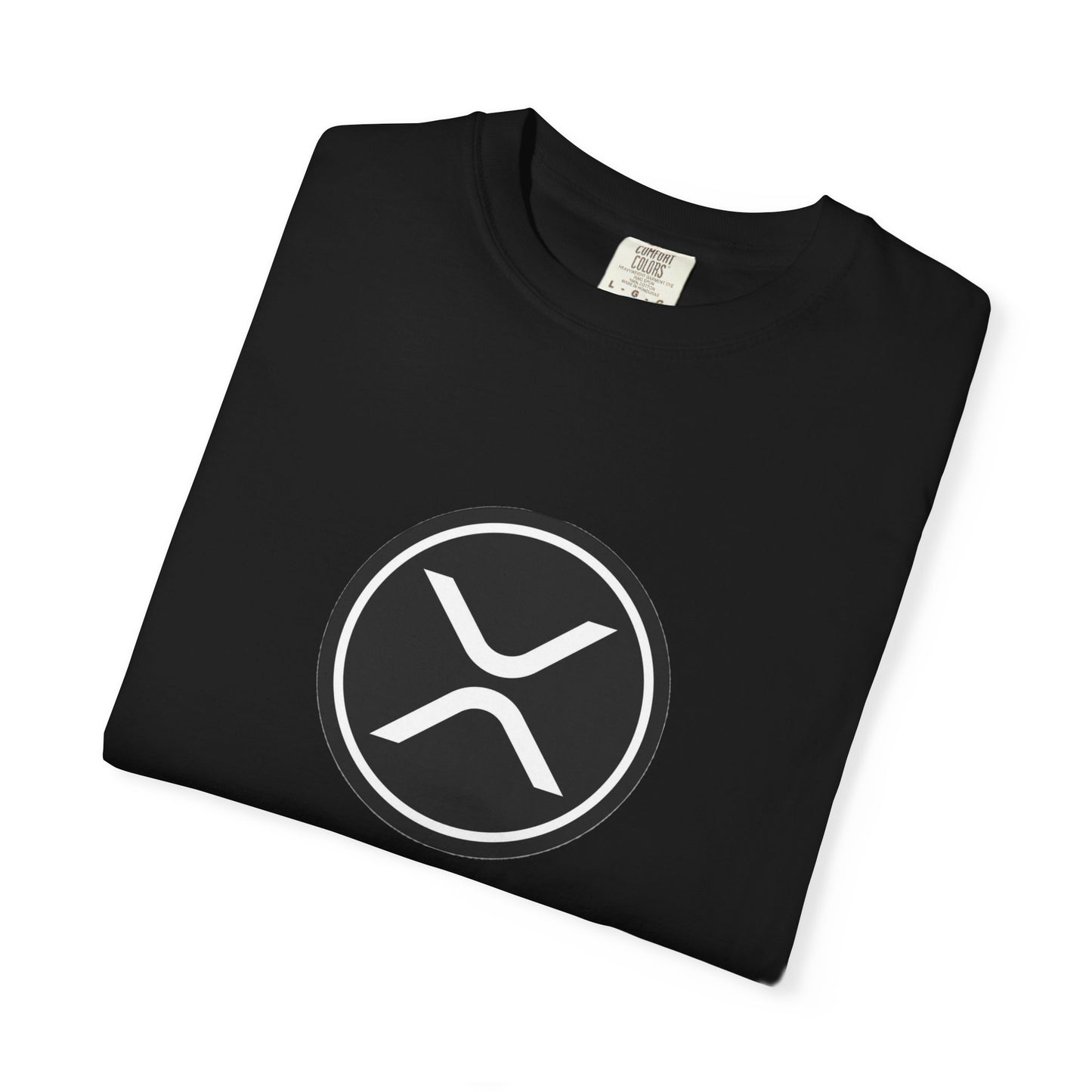 XRP Unisex Garment-Dyed T-Shirt with Minimalist Logo, Stylish Casual Wear, Perfect for Gifts, Everyday Comfort, Cool Streetwear