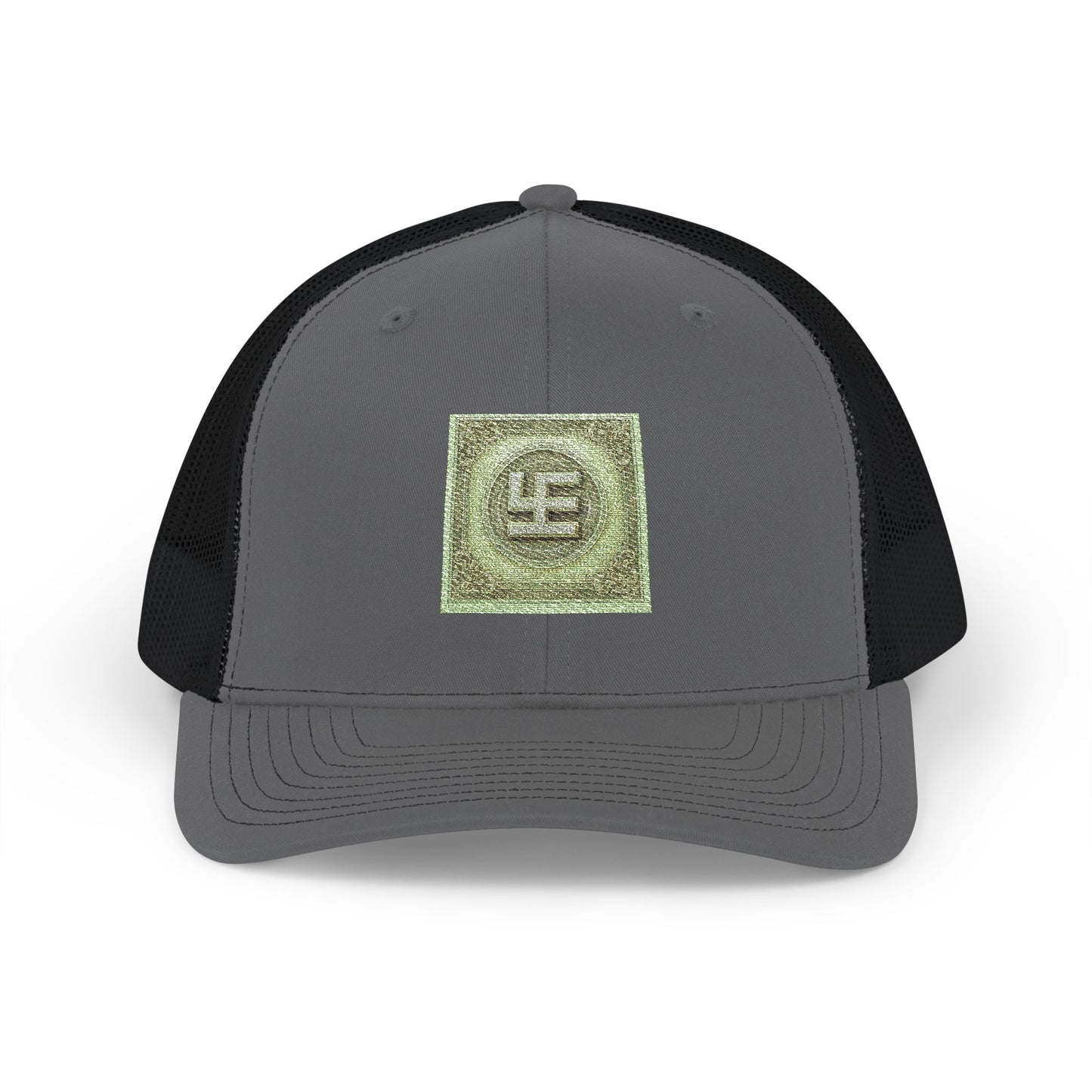 Swasticoin Sparkling Embroidered Snapback Trucker Cap, Stylish Outdoor Hat, Unique Gift for Holidays, Casual Wear, Fashion Accessory