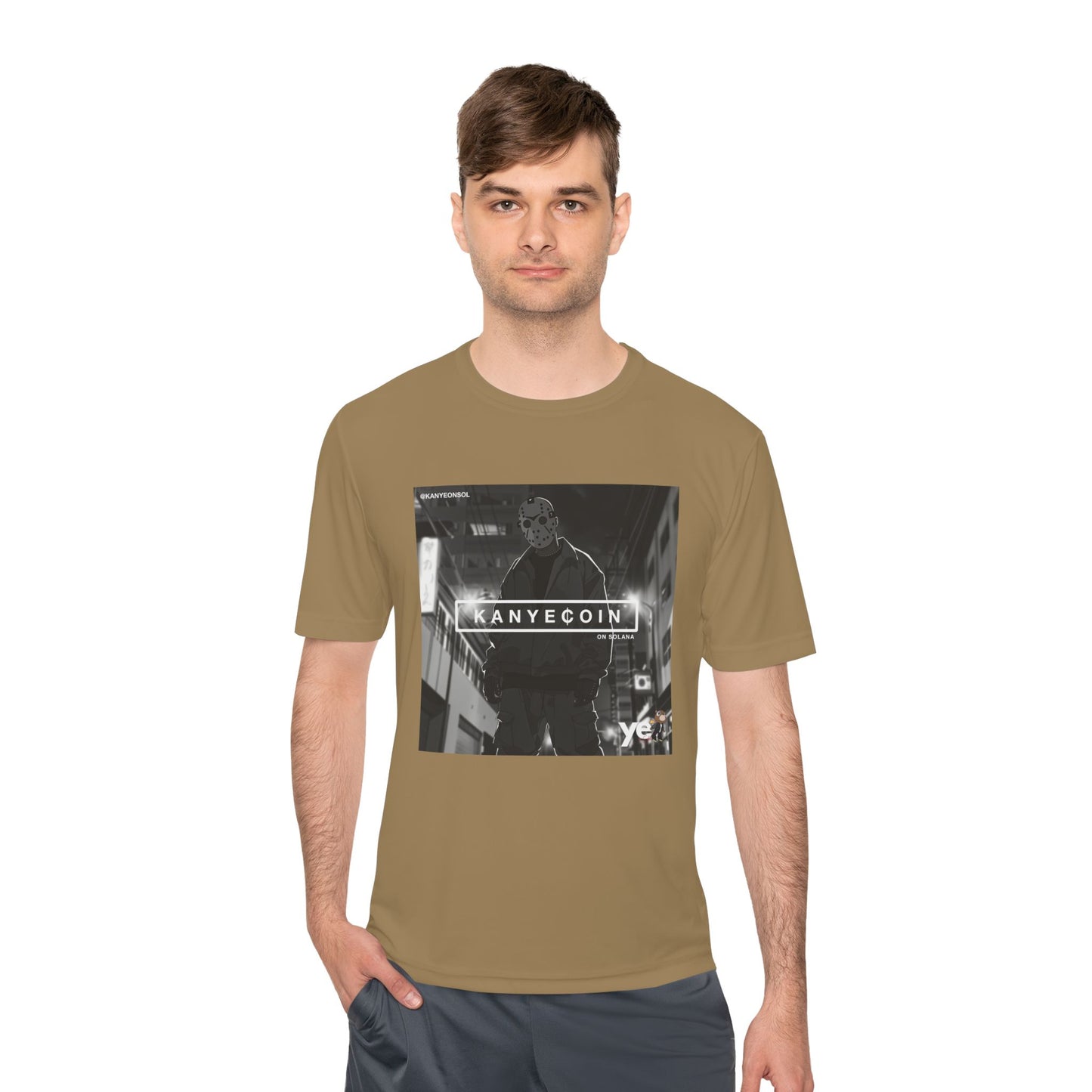 KANYECOIN Unisex Moisture Wicking Tee, Cool Graphic Tee, Music Lover Gift, Urban Style Shirt, Sportswear, Trendy Tee for Fans