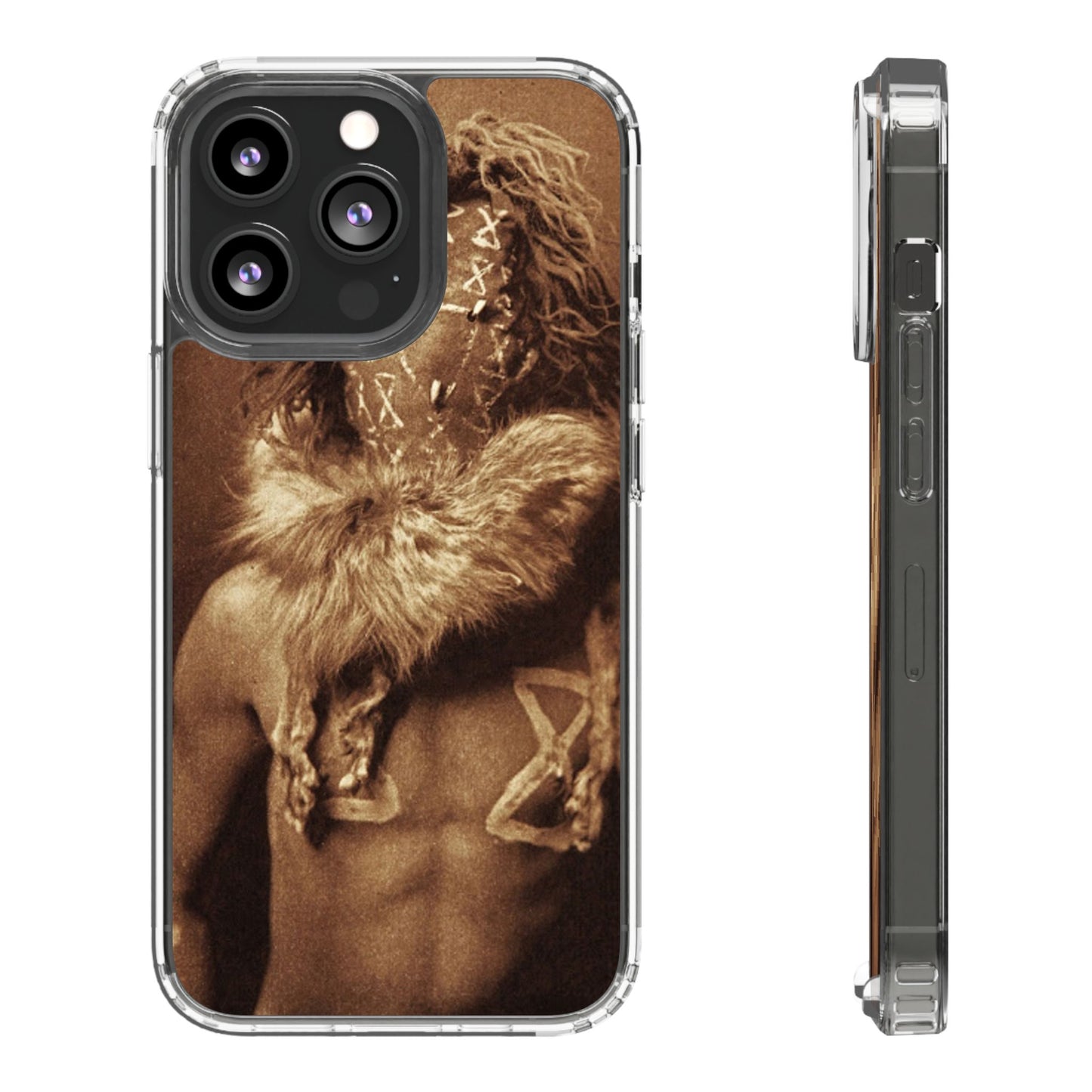 Yei Artistic Clear Phone Case for Unique Expression, Phone Accessories, Nature Lovers, Boho Style, Gift for Him/Her