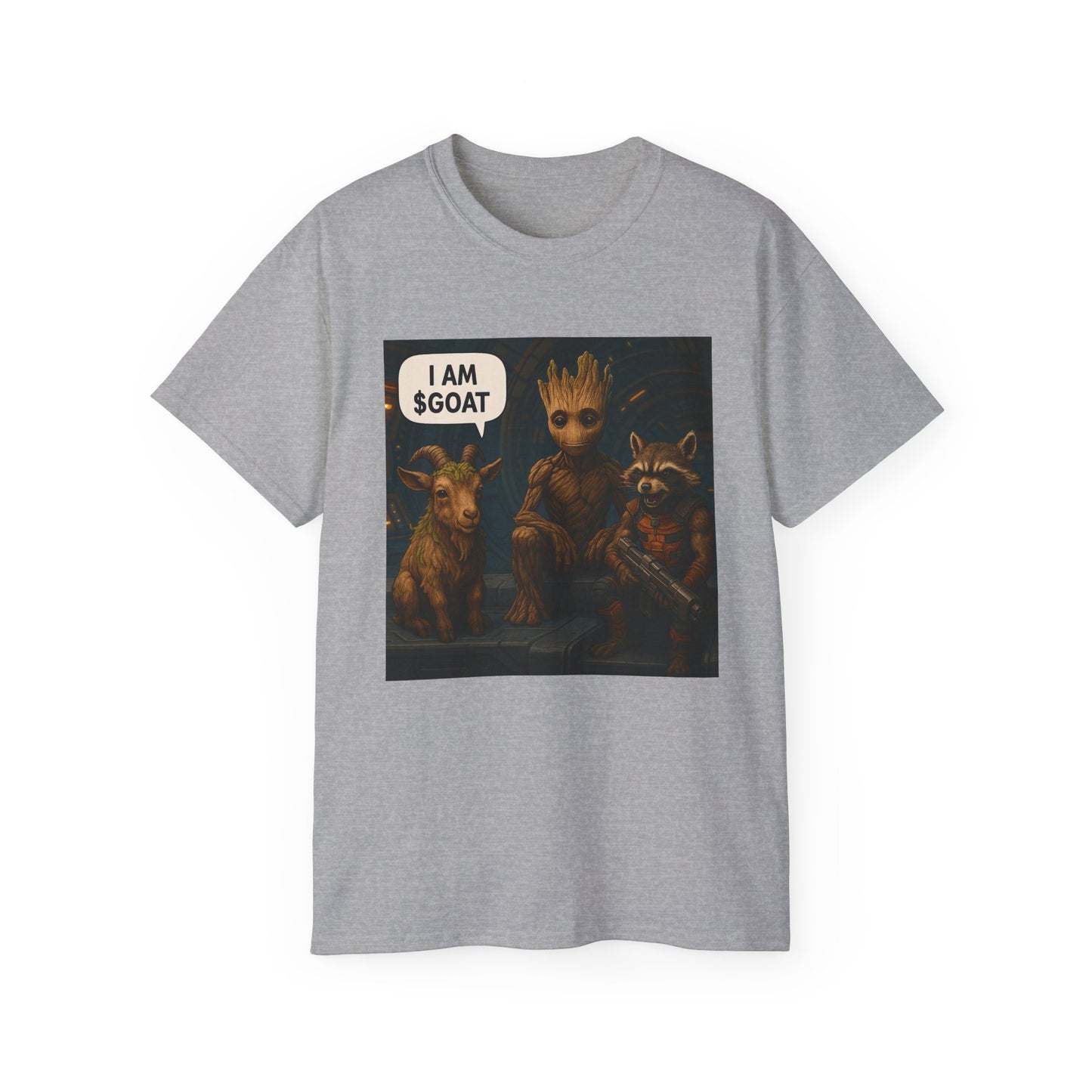 Goat Graphic Tee for Fans of Humor, Perfect Gift for Birthdays, Casual Wear, Geeky Apparel, I AM GOAT Theme