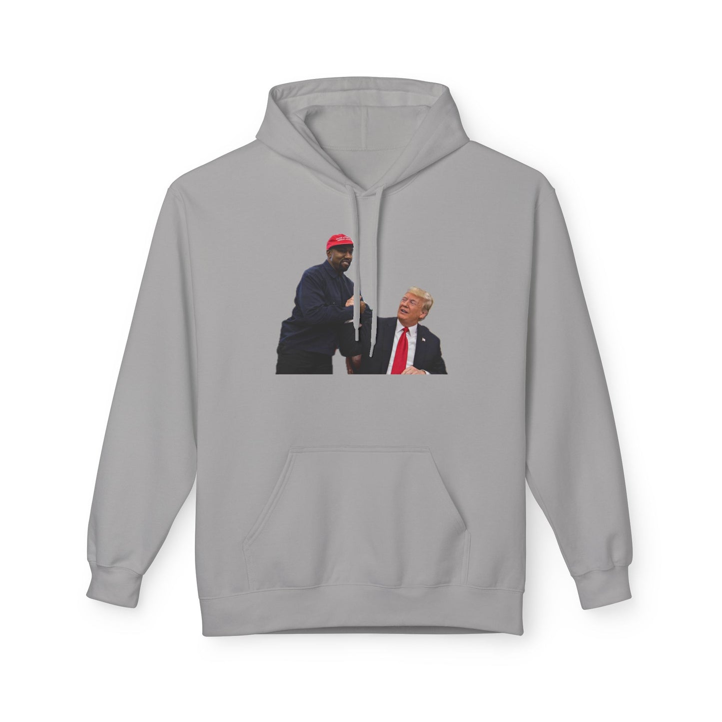 Ye & DJT Funny Political Fleece Hoodie, Unisex Softstyle Hoodie, Gift for Political Humor, Casual Wear, Election Day Apparel, Meme Clothing