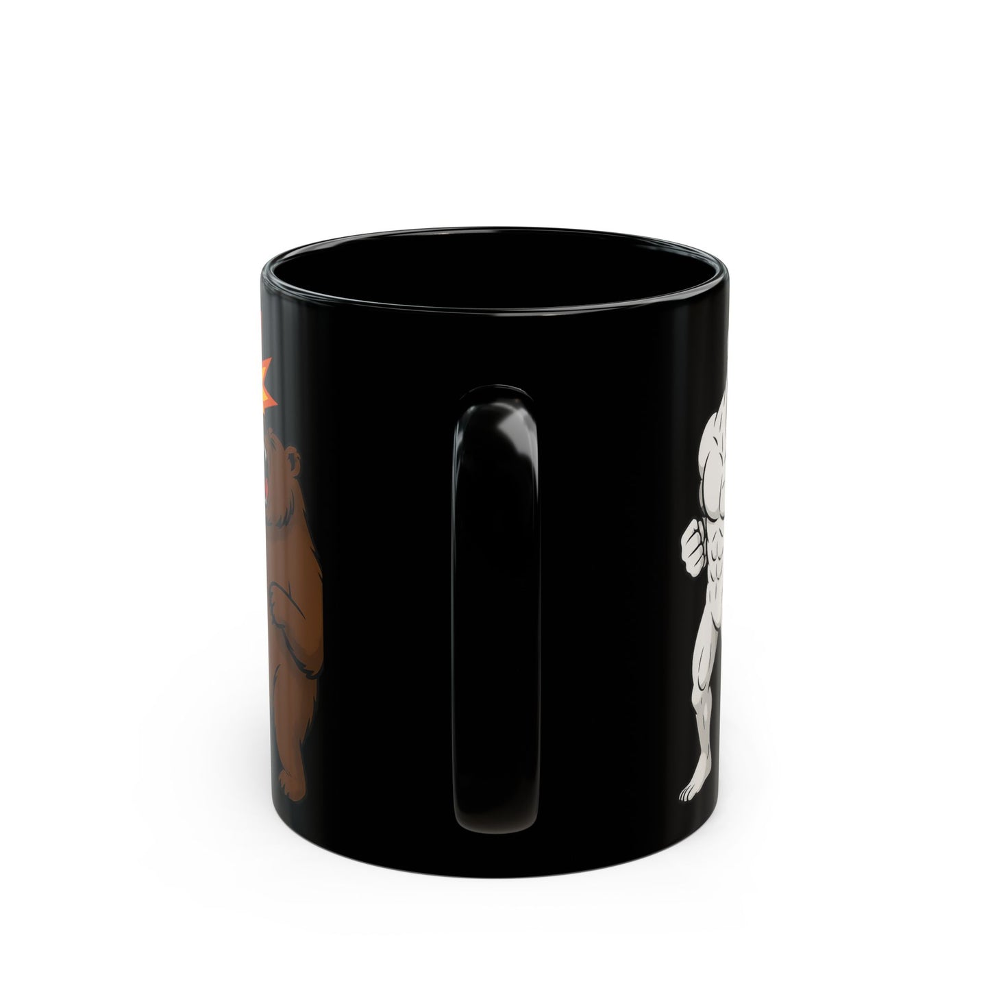 TROLL Bold Graphic Mug, Funny Coffee Cup, Unique Gift for Him, Cartoon Animal Art, Perfect for Birthdays