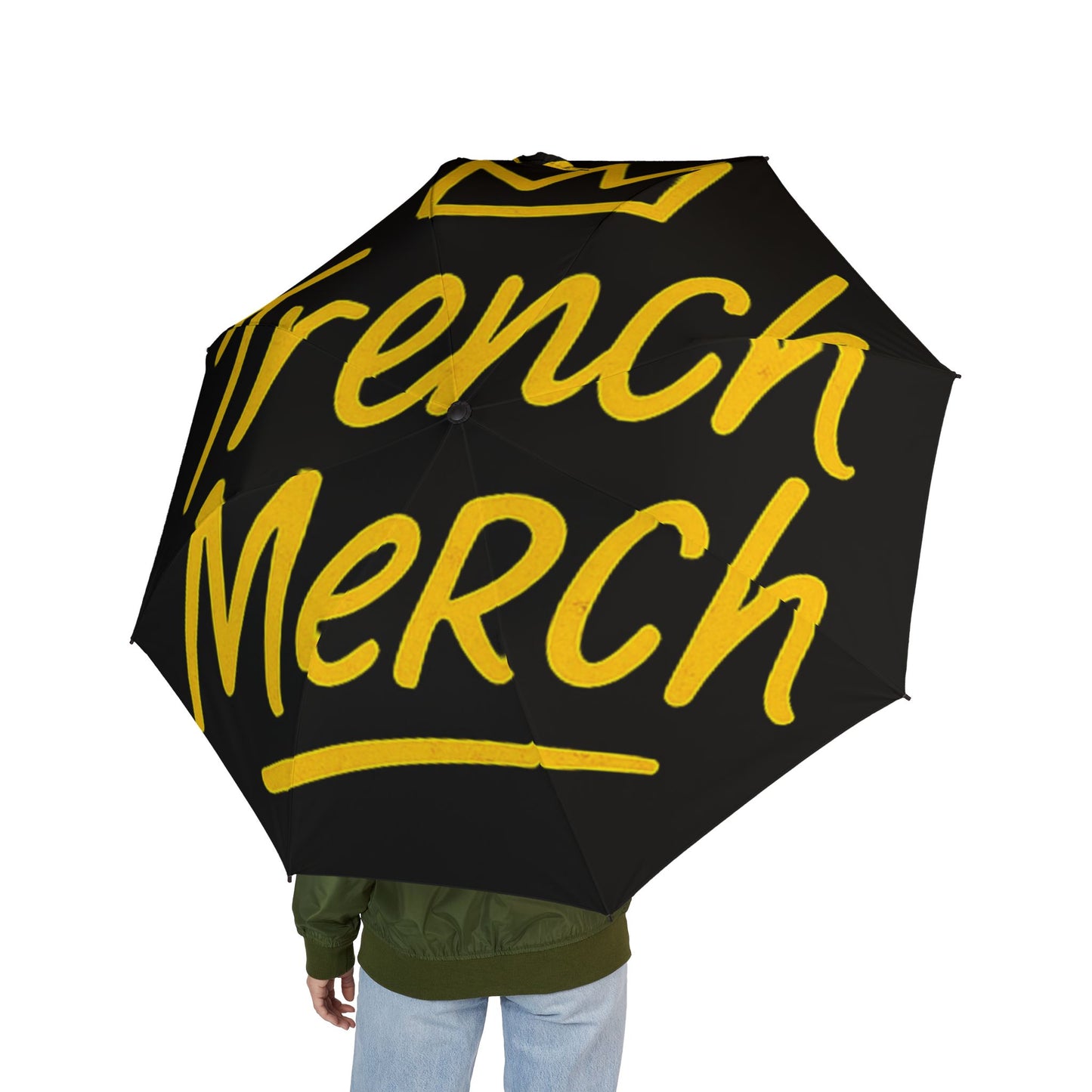 Trench Merch Stylish Foldable Umbrella | Keep Dry in Style, Chic Rain Gear, Travel Umbrella, Great Gift for Weather Lovers, Unique Design