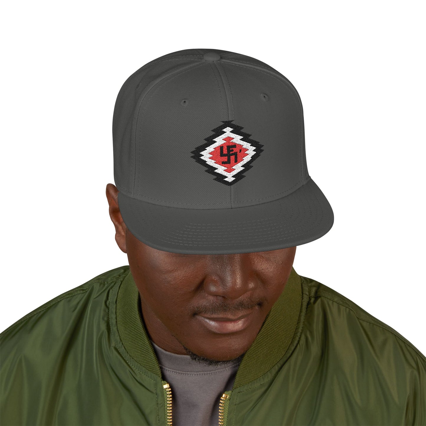 Yei Stylish Embroidered Snapback Hat, Trendy Cap for Everyday Wear, Gift for Friends, Casual Style for Outdoors, Cool Streetwear