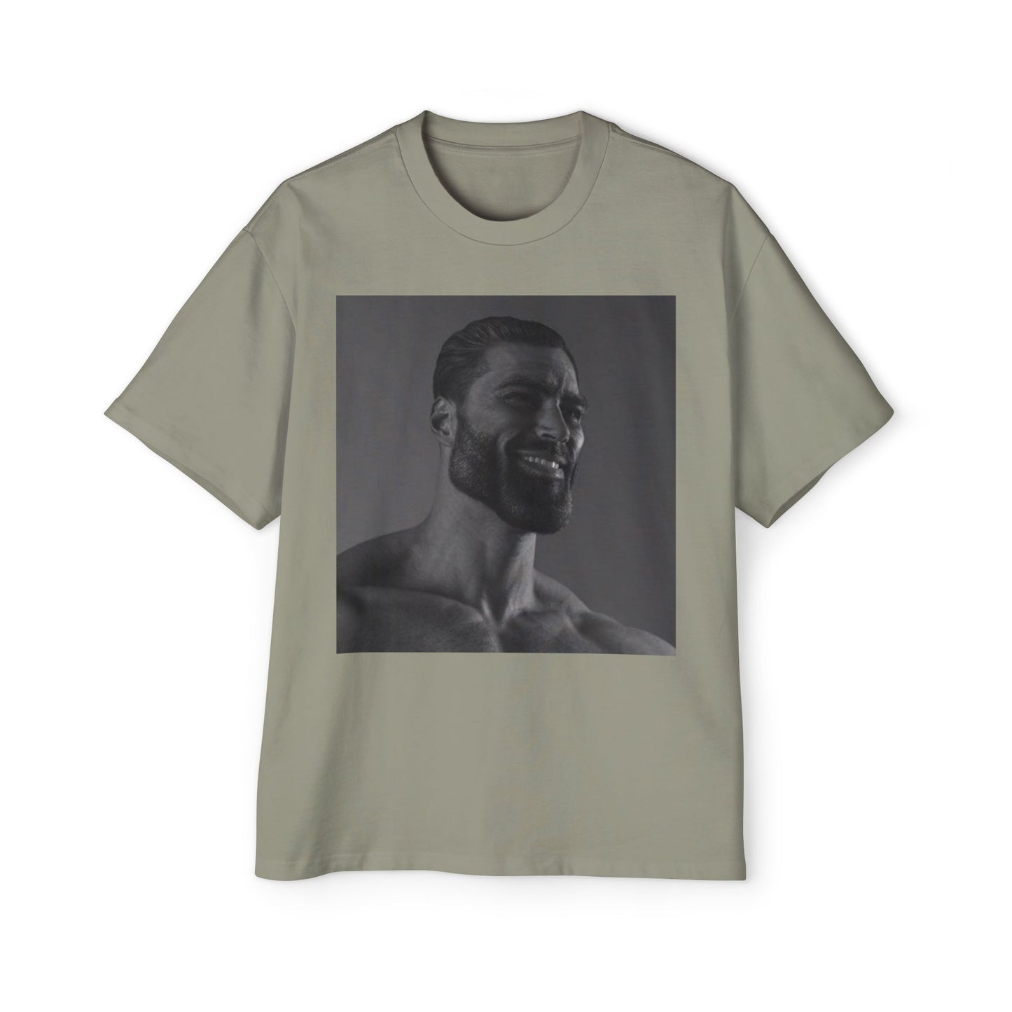 GIGA Men's Heavy Oversized Tee | Casual Streetwear Shirt, Graphic Tee, Gift for Him, Unisex Style, Trendy Apparel