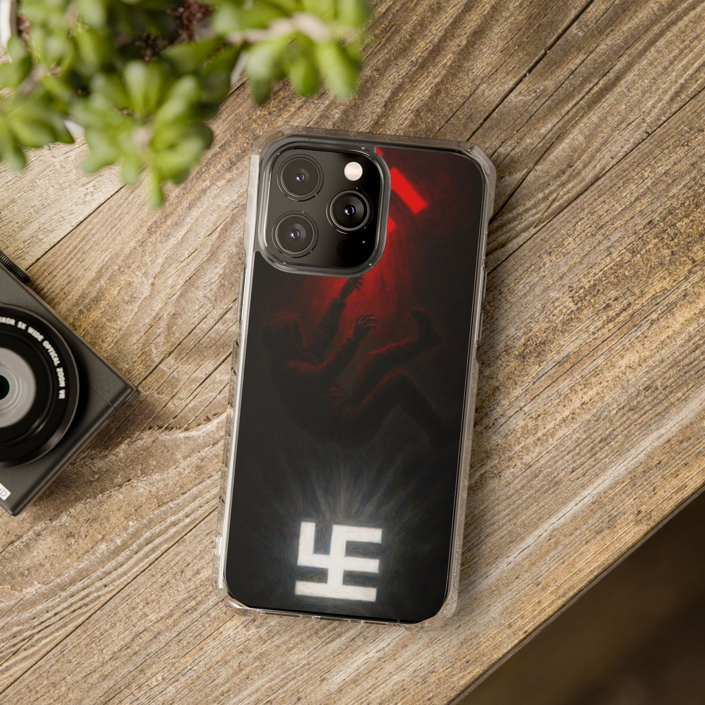 Swasticoin Dynamic Magnetic Phone Case, Unique Design, Rugged Protection, Smartphone Accessories, Personalized Gifts, Tech Enthusiasts