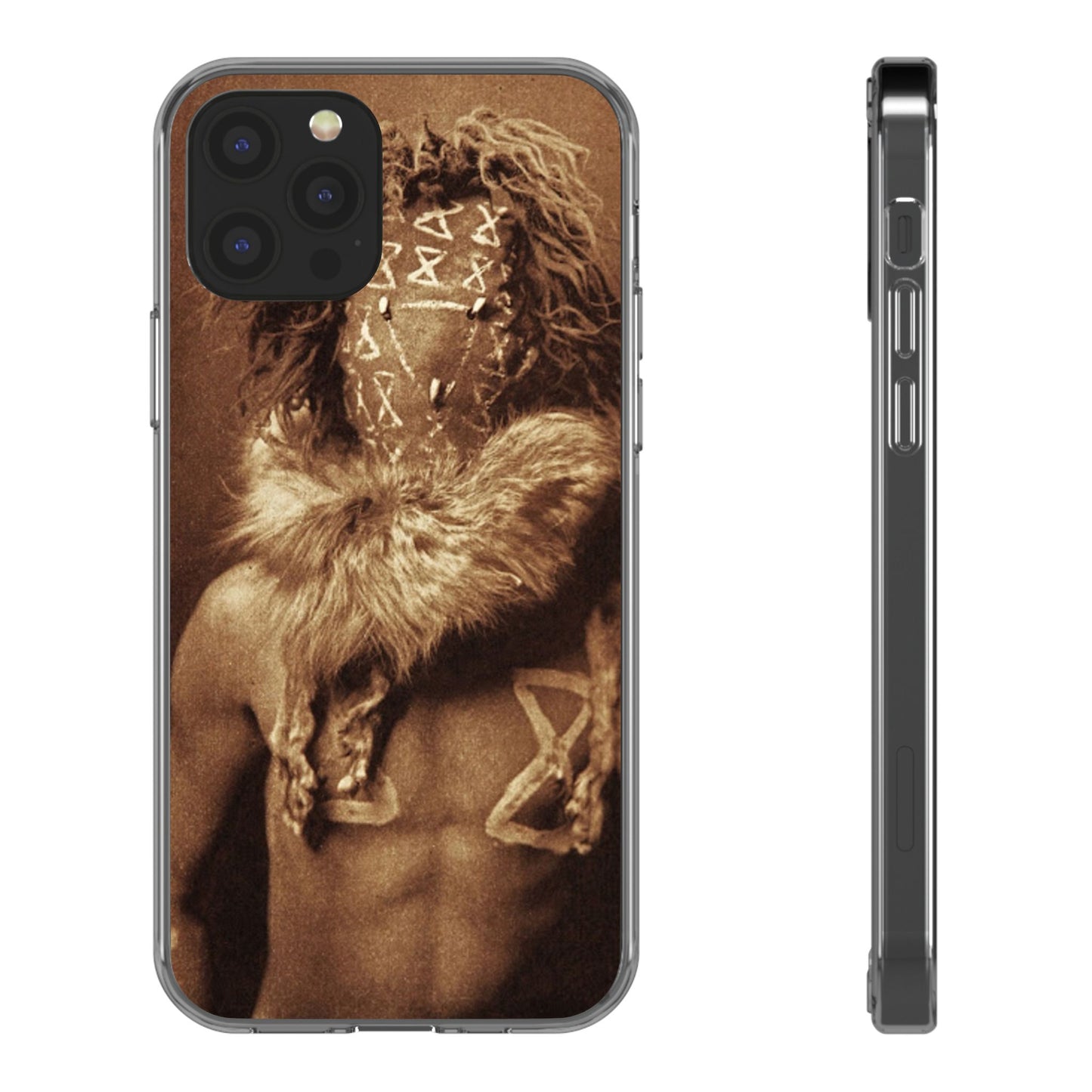 Yei Artistic Clear Phone Case for Unique Expression, Phone Accessories, Nature Lovers, Boho Style, Gift for Him/Her
