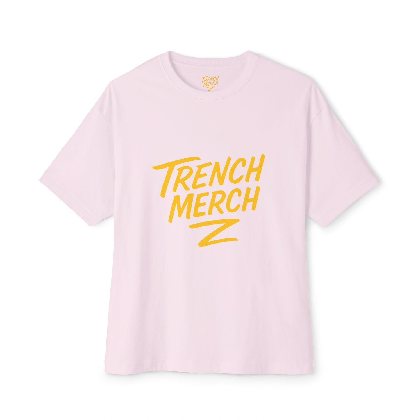 Trench Merch Unisex Oversized Boxy Tee | Casual Graphic T-Shirt for Everyday Style, Gifts for Friends, Summer Comfort, Streetwear Fashion