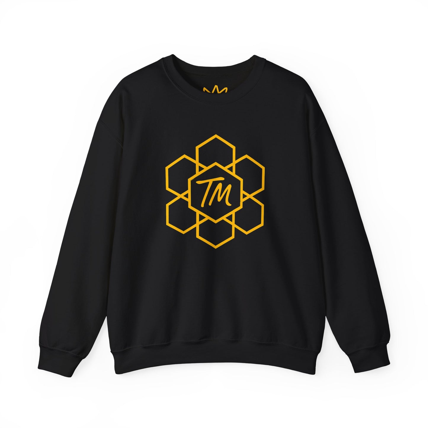 Trench Merch Stylish Honeycomb Crewneck Sweatshirt, Cozy Unisex Sweatshirt, Casual Fall Apparel, Gift for Honey Lovers, Trendy Weekend Wear