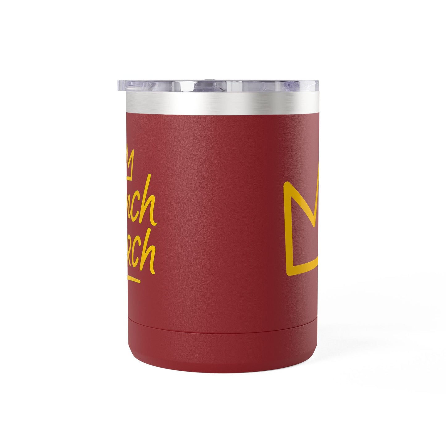 Trench Merch Crown Coffee Mug Tumbler, Perfect for Beach Lovers, Gifts for Friends, Summer Getaways, Adventure Travel, Crown Design