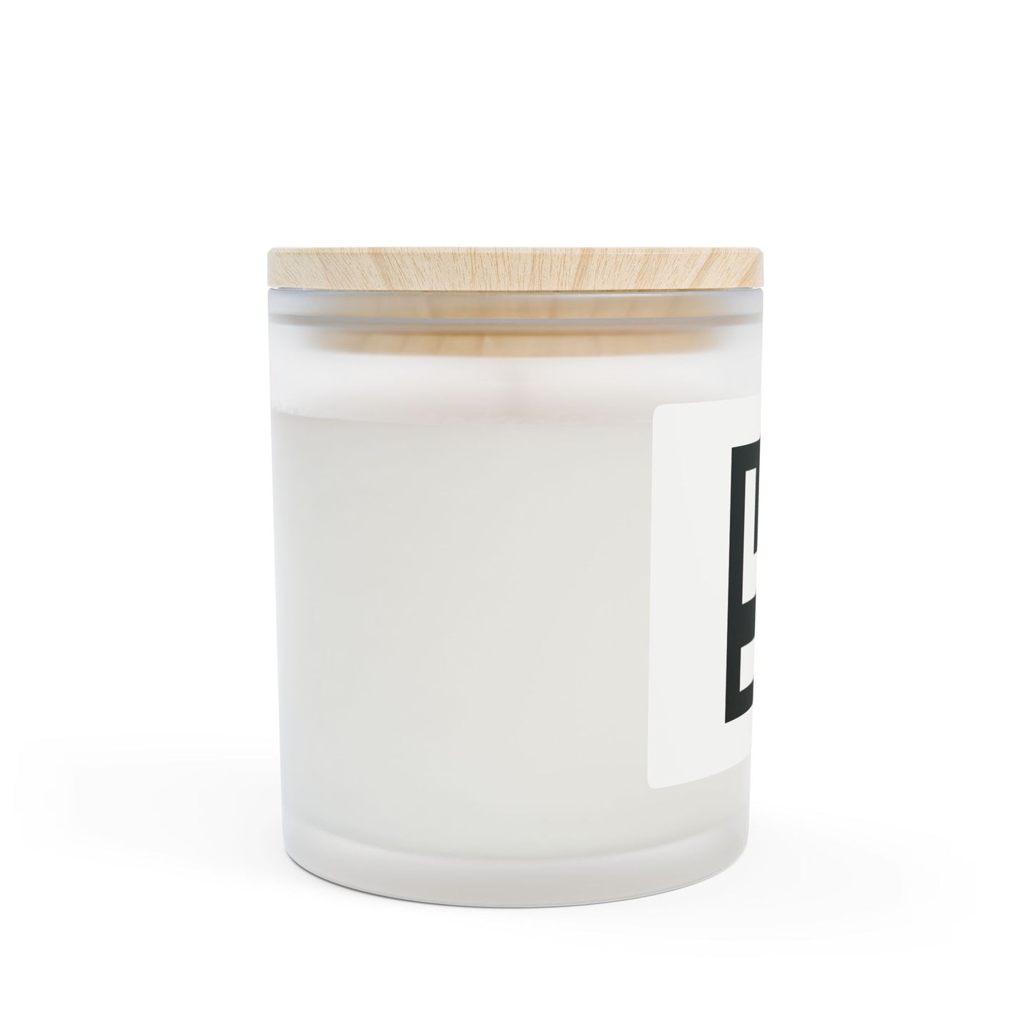 Swasticoin Frosted Glass Candle, Modern Minimalist Home Decor, Eco-Friendly Gift, Elegant Soy Wax Candle, Handcrafted Aromatherapy Candle