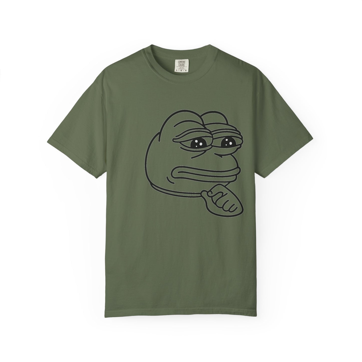 Thoughtful Pepe Unisex T-Shirt, Funny Graphic Tee, Gift for Friends, Casual Wear, Meme Inspired Fashion