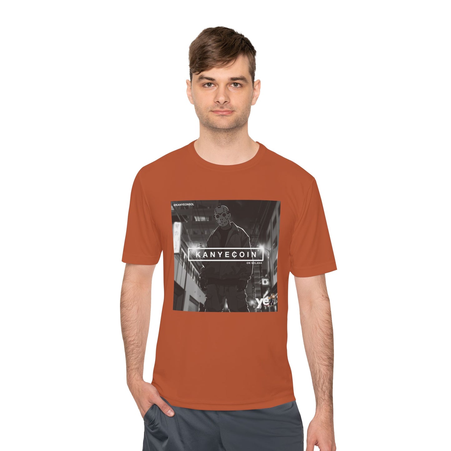 KANYECOIN Unisex Moisture Wicking Tee, Cool Graphic Tee, Music Lover Gift, Urban Style Shirt, Sportswear, Trendy Tee for Fans