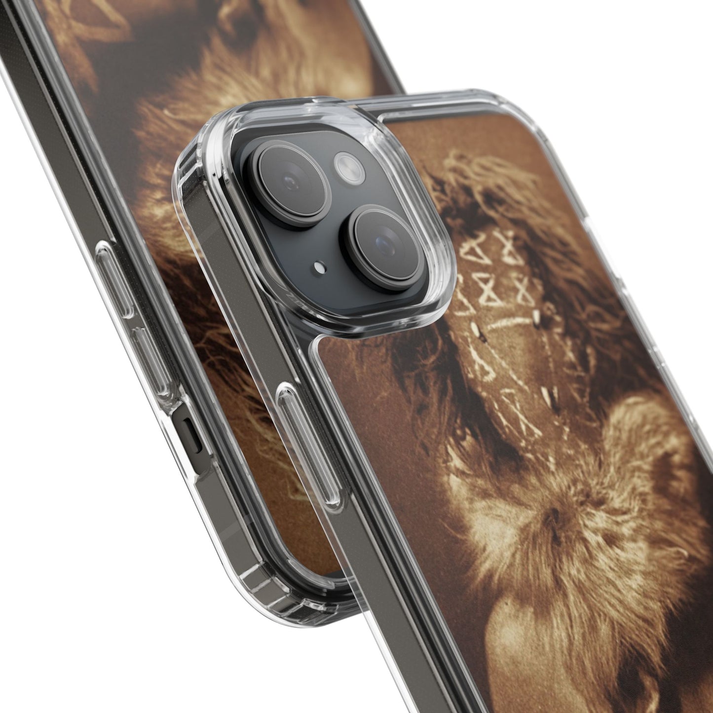 Yei Artistic Clear Phone Case for Unique Expression, Phone Accessories, Nature Lovers, Boho Style, Gift for Him/Her