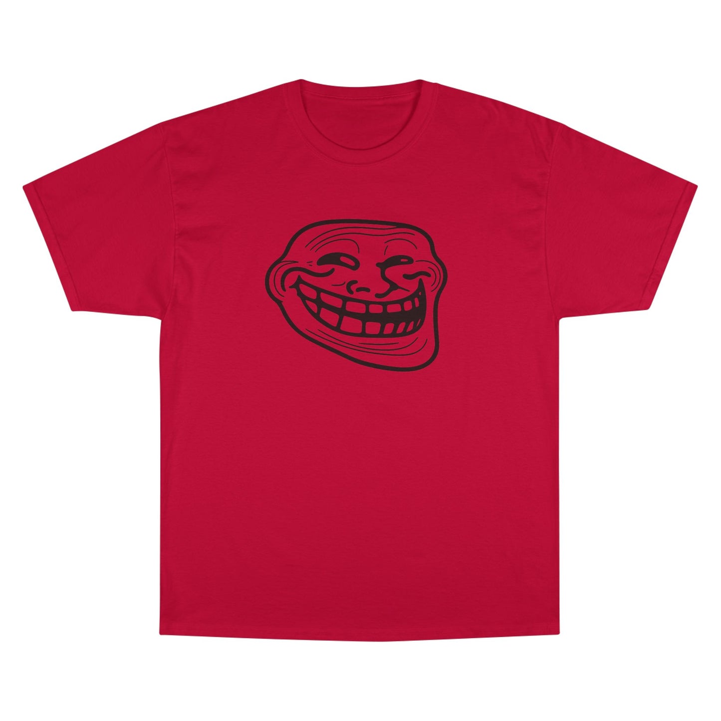 TROLL Funny Meme Champion T-Shirt, Humor Shirt, Gift for Gamers, Casual Wear, Laughing Face Tee, Perfect for Parties