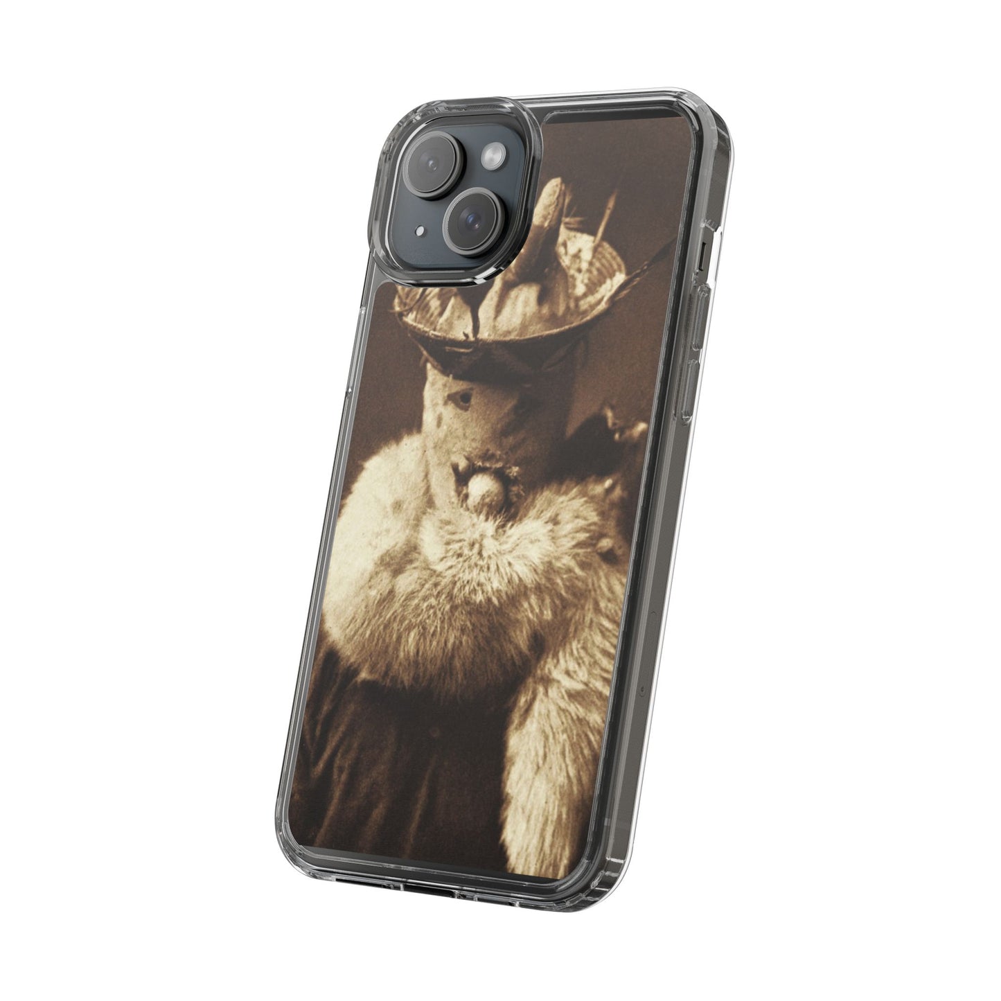 Yei Vintage Cat Photography Phone Case, Clear Cases, Unique Gift for Cat Lovers, Phone Accessory, Stylish Tech Gear, Animal Art