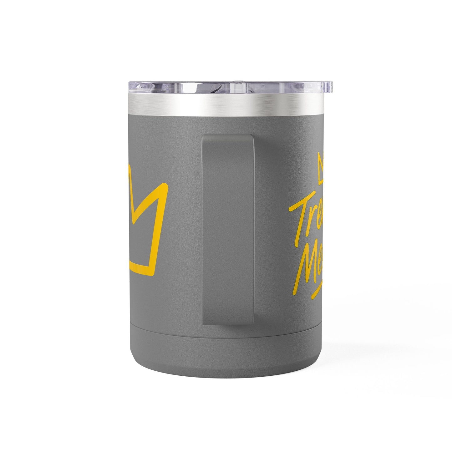 Trench Merch Crown Coffee Mug Tumbler, Perfect for Beach Lovers, Gifts for Friends, Summer Getaways, Adventure Travel, Crown Design