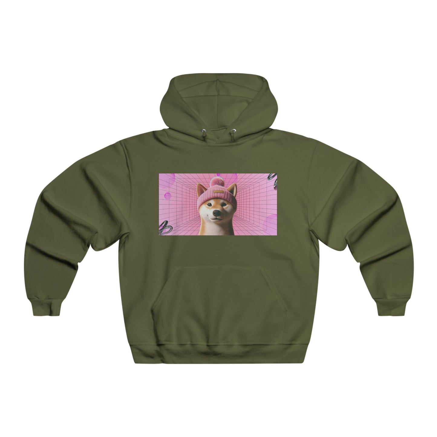 WIF Whimsical Hoodie, Cozy Animal Sweatshirt, Funny Graphic Pullover, Gift for Cat Lovers, Cute Pet Apparel