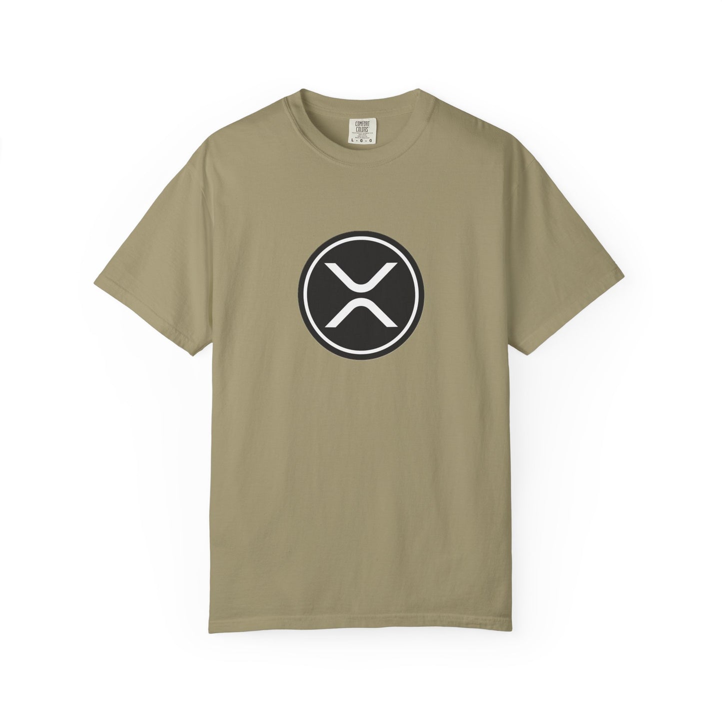 XRP Unisex Garment-Dyed T-Shirt with Minimalist Logo, Stylish Casual Wear, Perfect for Gifts, Everyday Comfort, Cool Streetwear