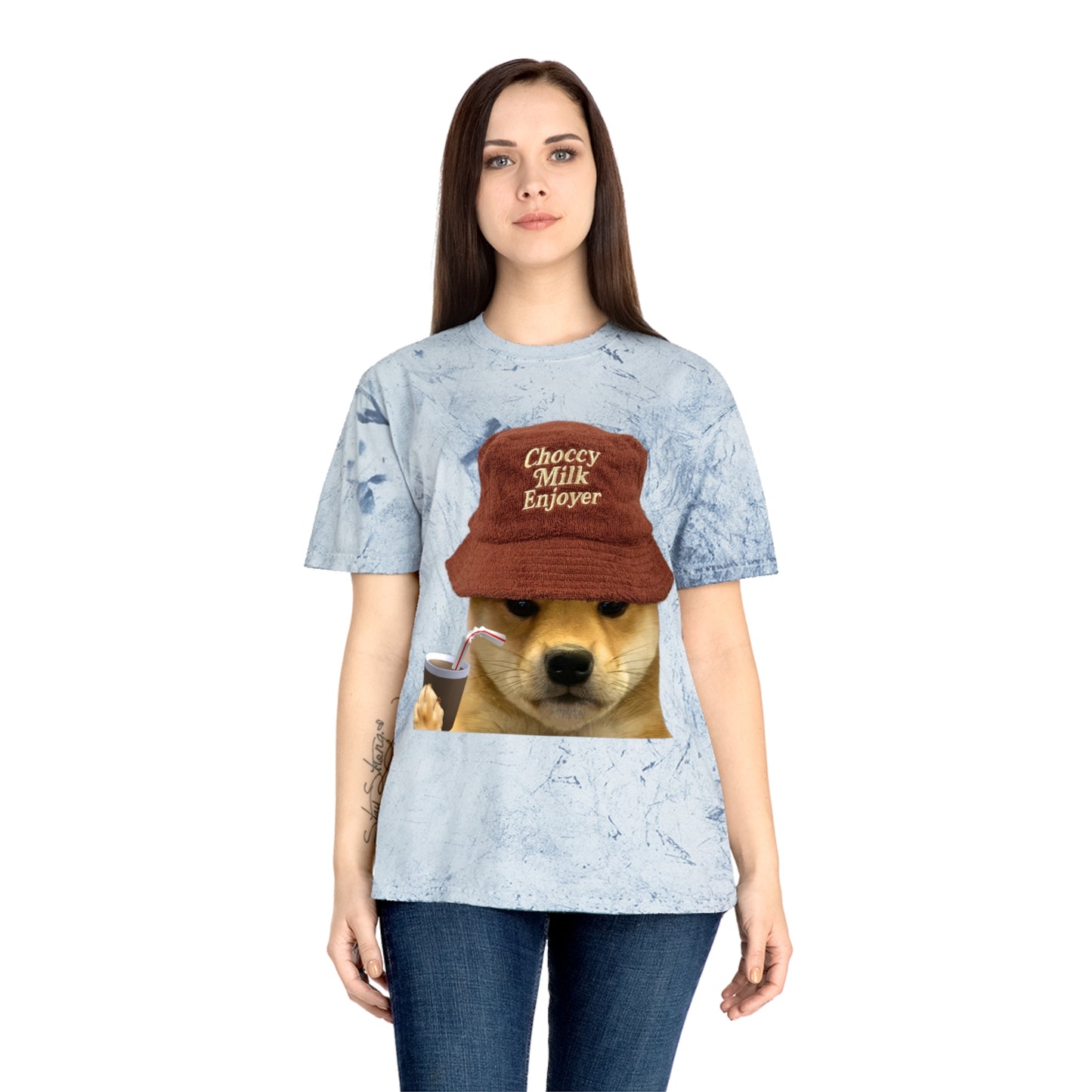 WIF Choccy Milk Enjoyer T-Shirt | Unisex Color Blast Tee | Fun Graphic Tee | Casual Wear | Gift for Dog Lovers | Summer Essentials