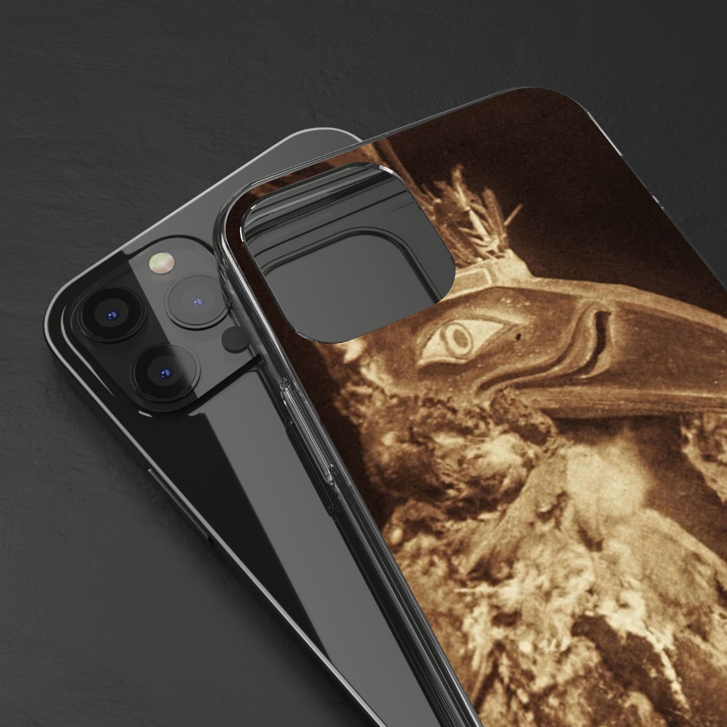 Yei Vintage Bird Design Clear Phone Case, Artistic Phone Accessories, Unique Gift for Nature Lovers, Eco-Friendly Tech Case, Stylish Protection